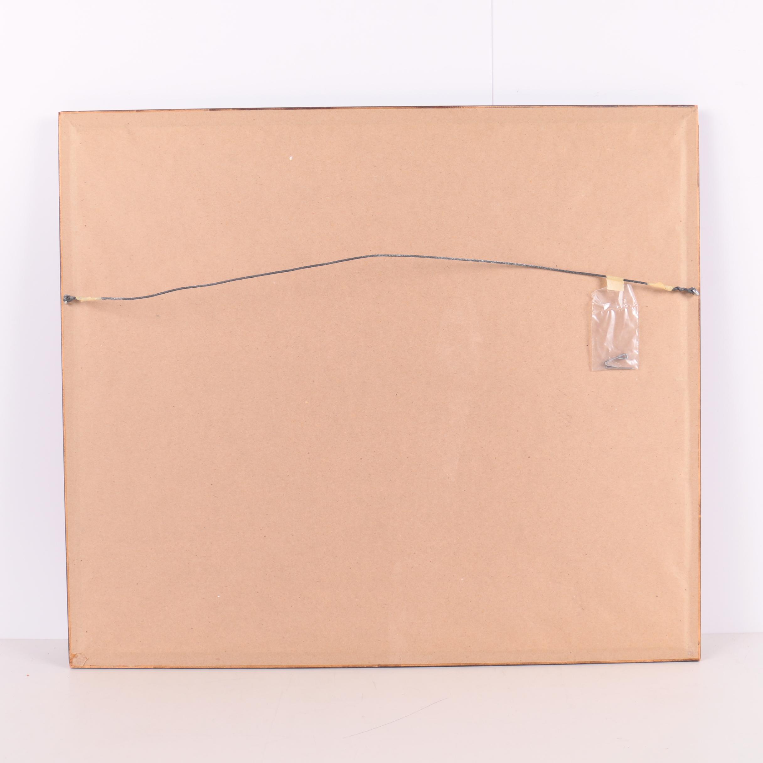 Hand-Colored Intaglio Print by Jazet After C. Vernet Painting "Le Départ"