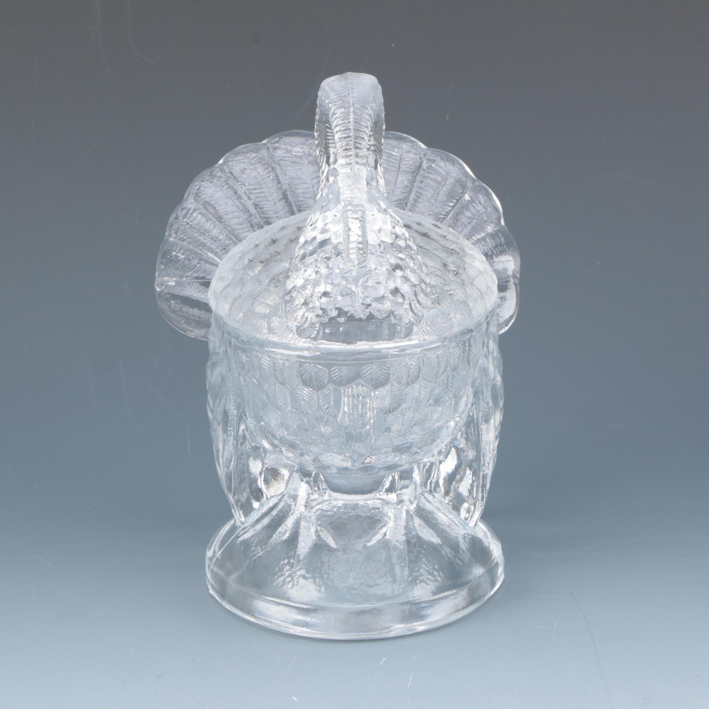 Turkey Shaped Glass Serving Dish and Others