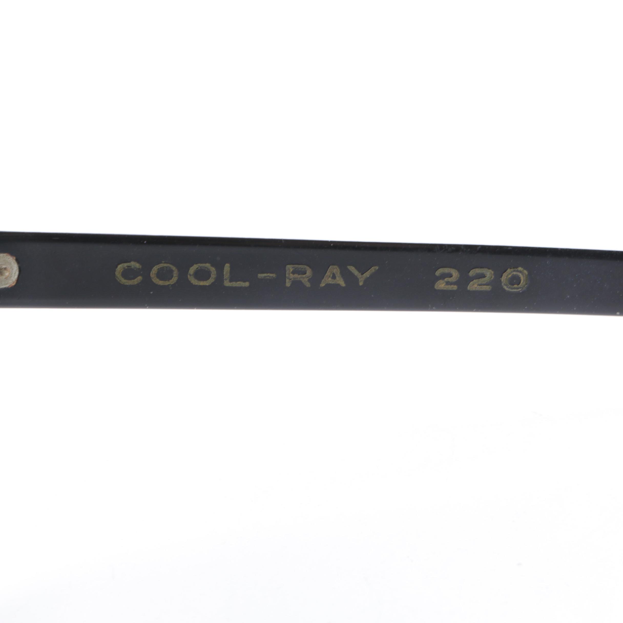 Vintage White Cat Eye Sunglasses by Cool-Ray