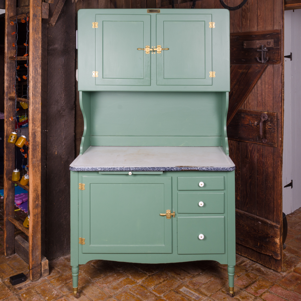 Painted Hoosier Cabinet