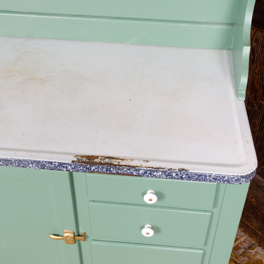 Painted Hoosier Cabinet