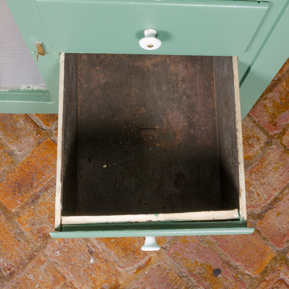 Painted Hoosier Cabinet