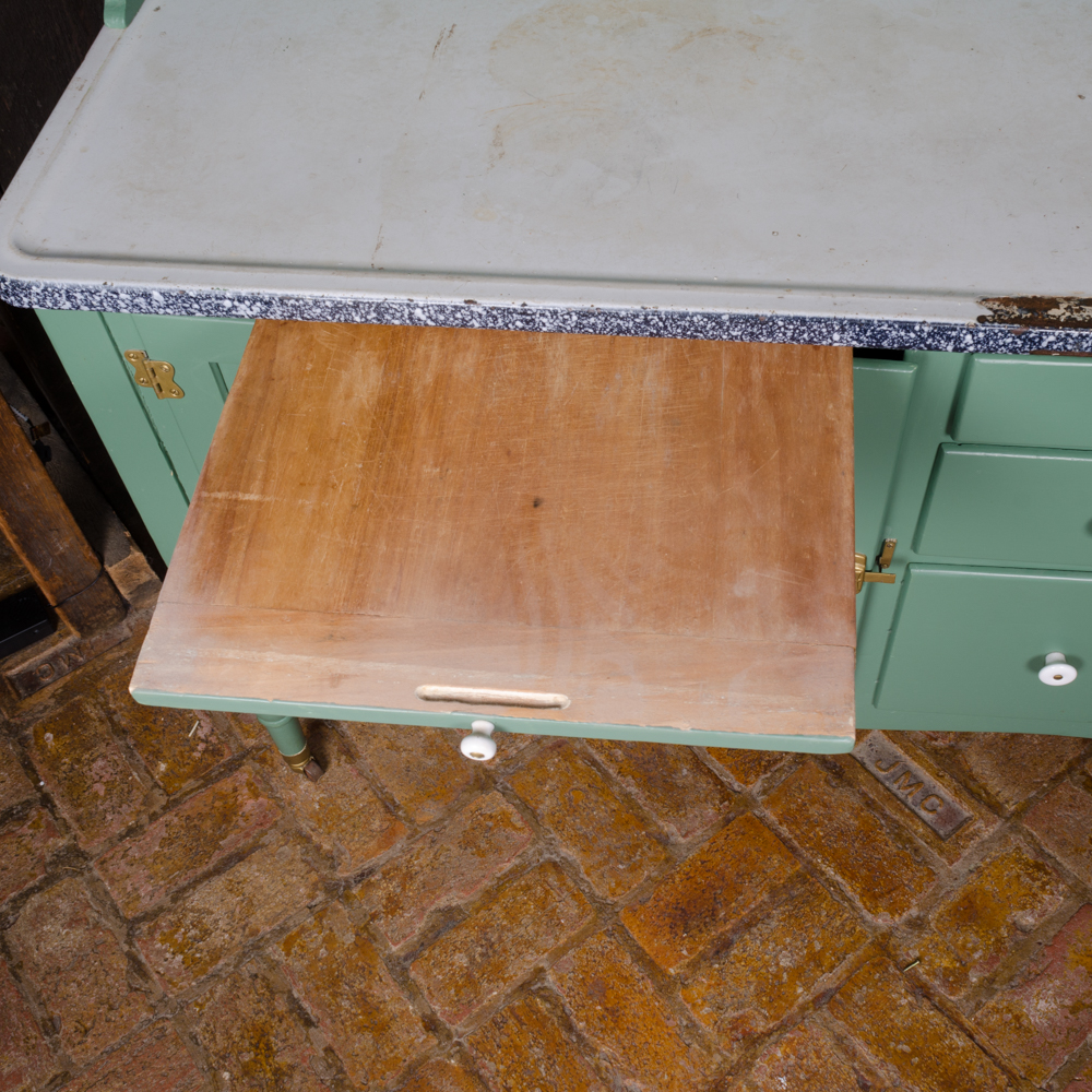 Painted Hoosier Cabinet