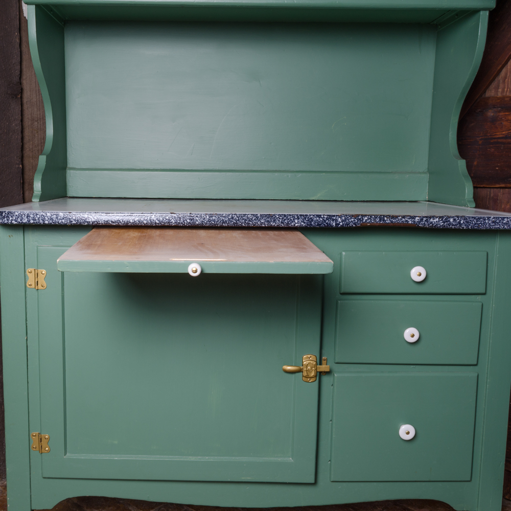 Painted Hoosier Cabinet
