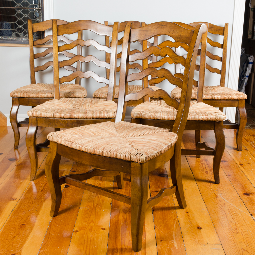 Set of French Provincial Style Dining Chairs
