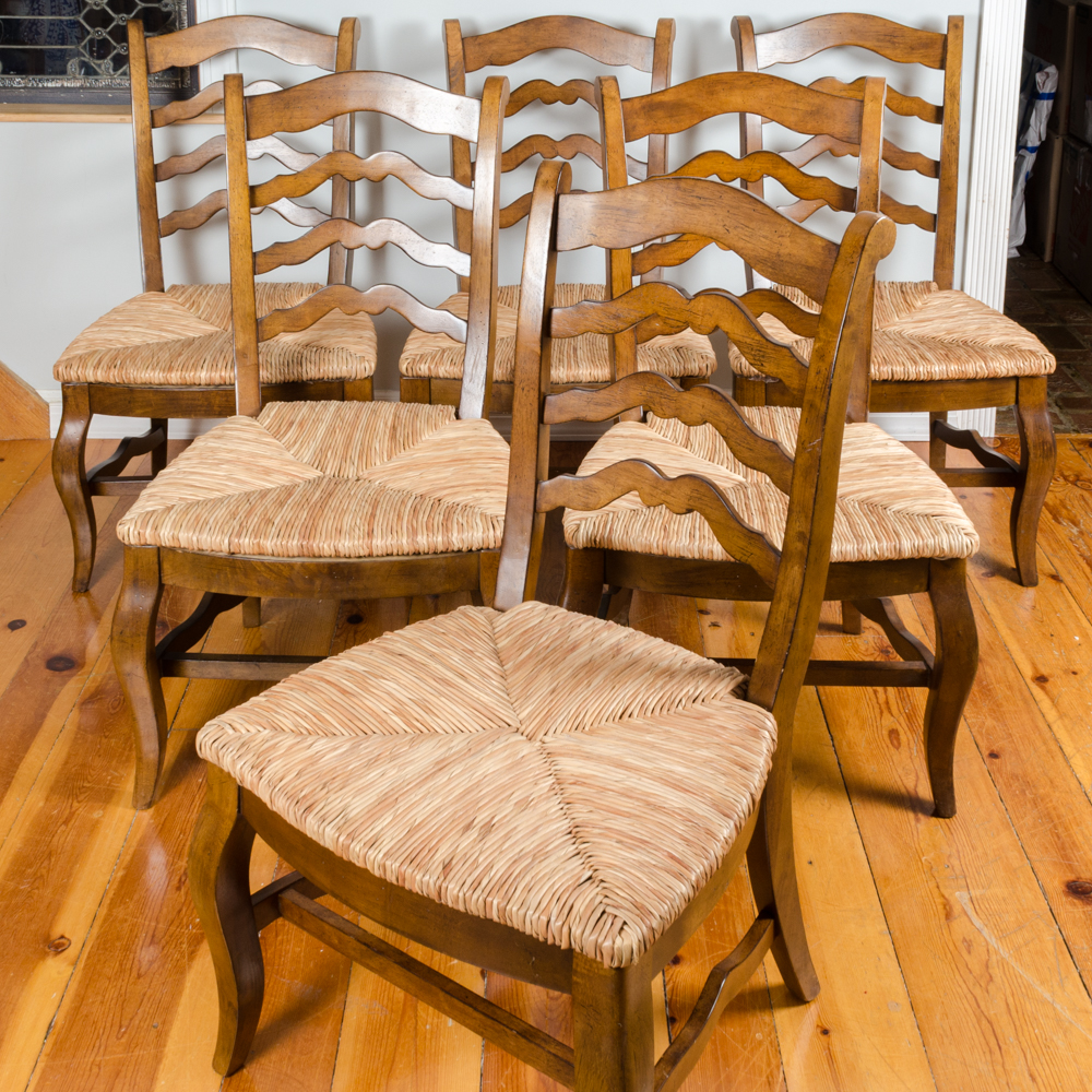 Set of French Provincial Style Dining Chairs