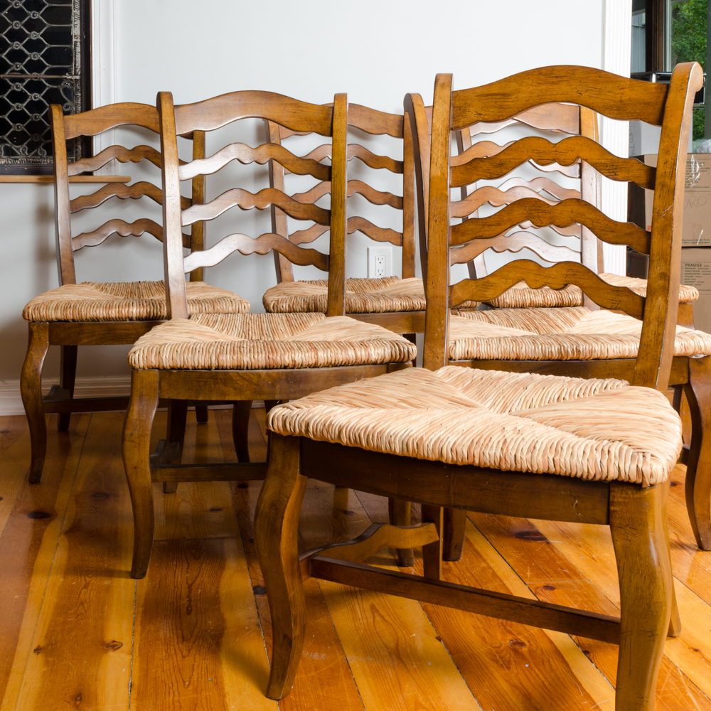 Set of French Provincial Style Dining Chairs