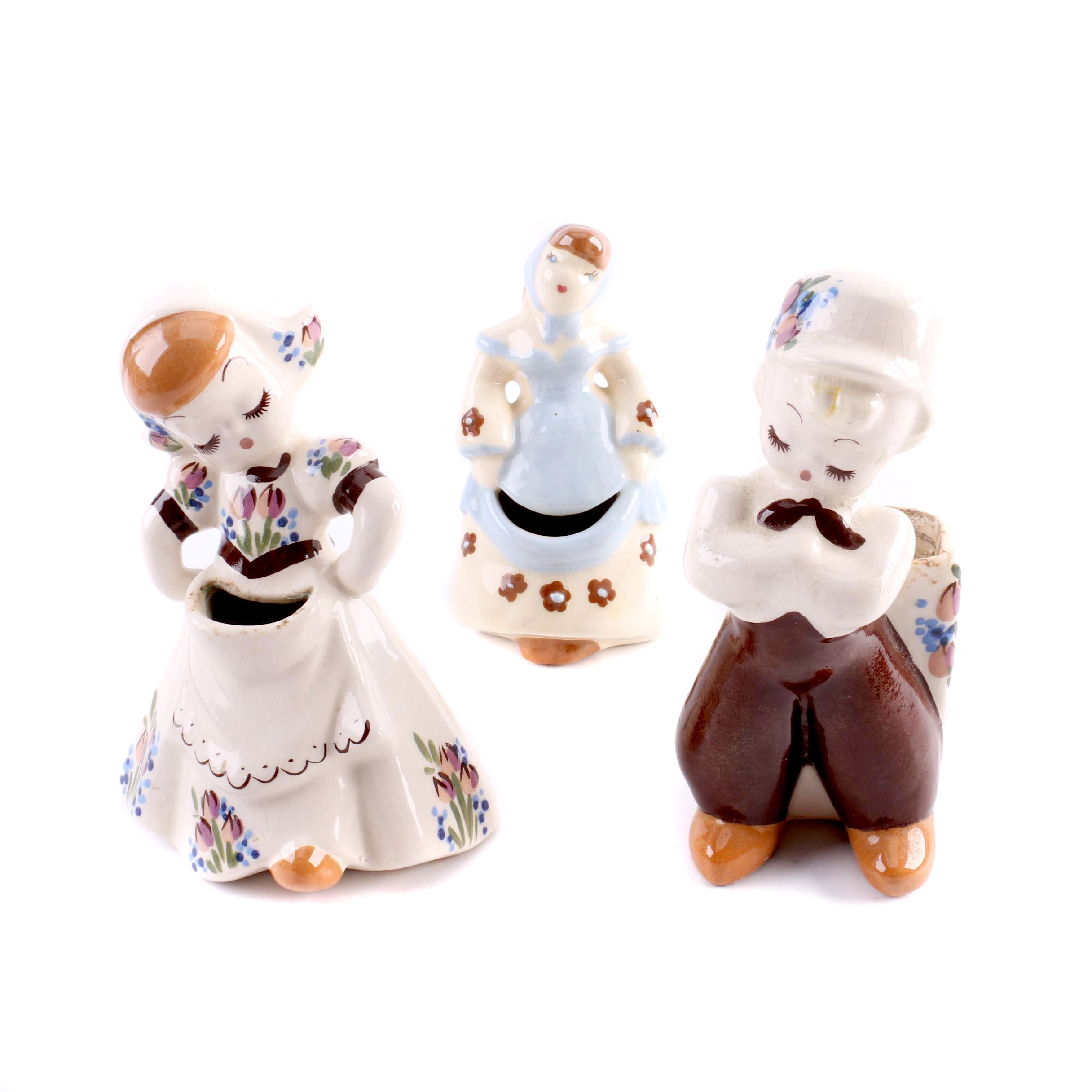 Vintage Figurines in Traditional Clothing