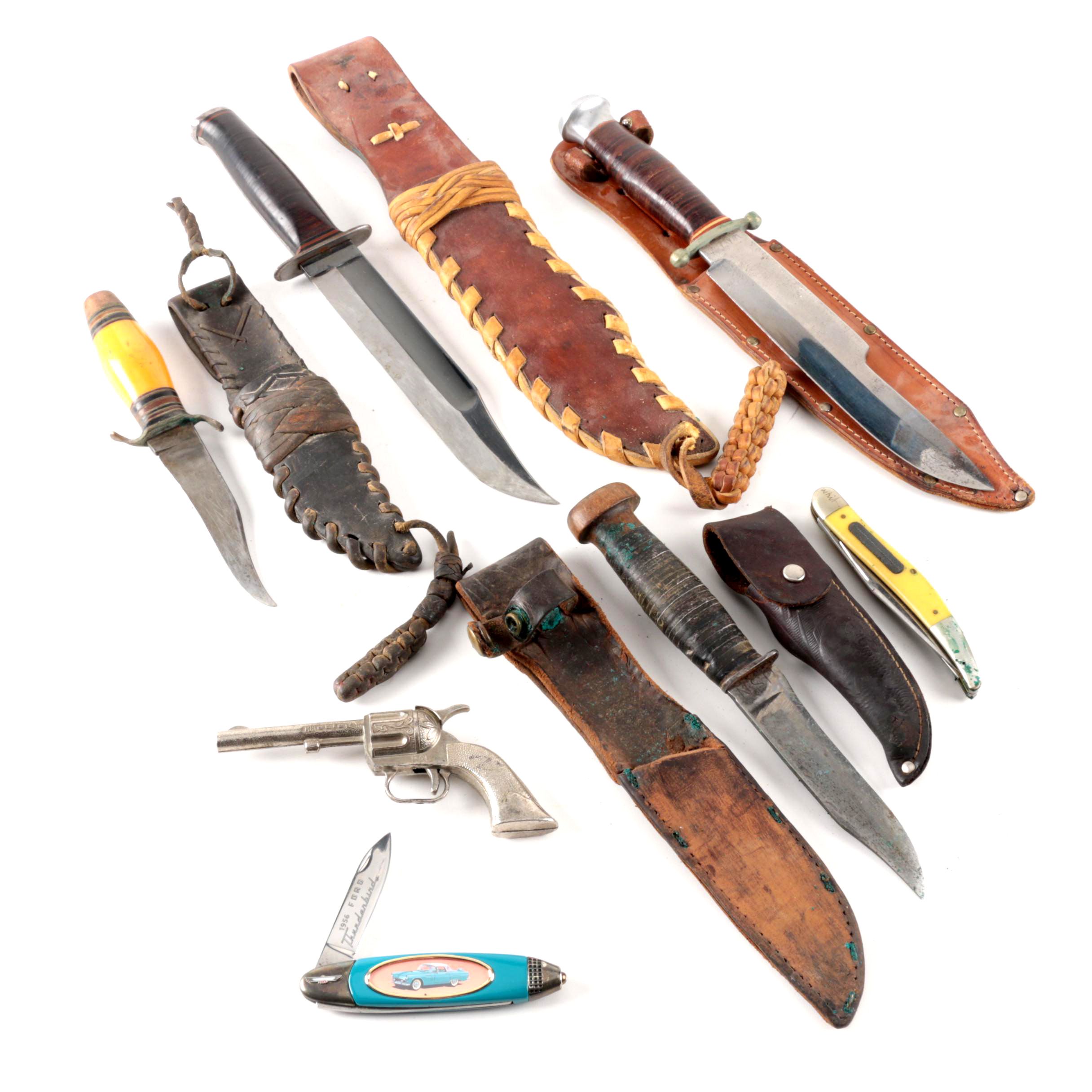 Collection of Knives with Toy Gun