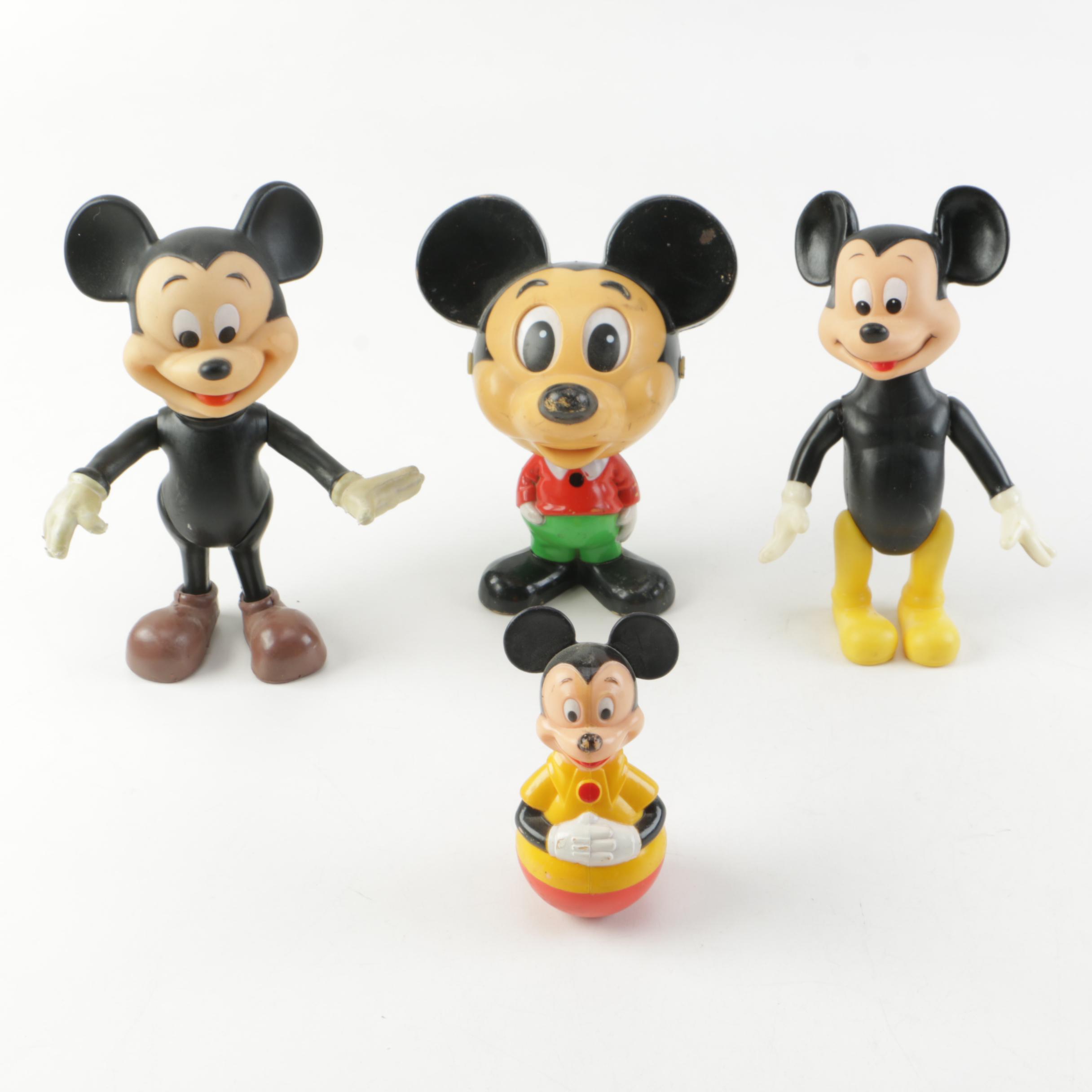 Assortment of Vintage Mickey Mouse Toys