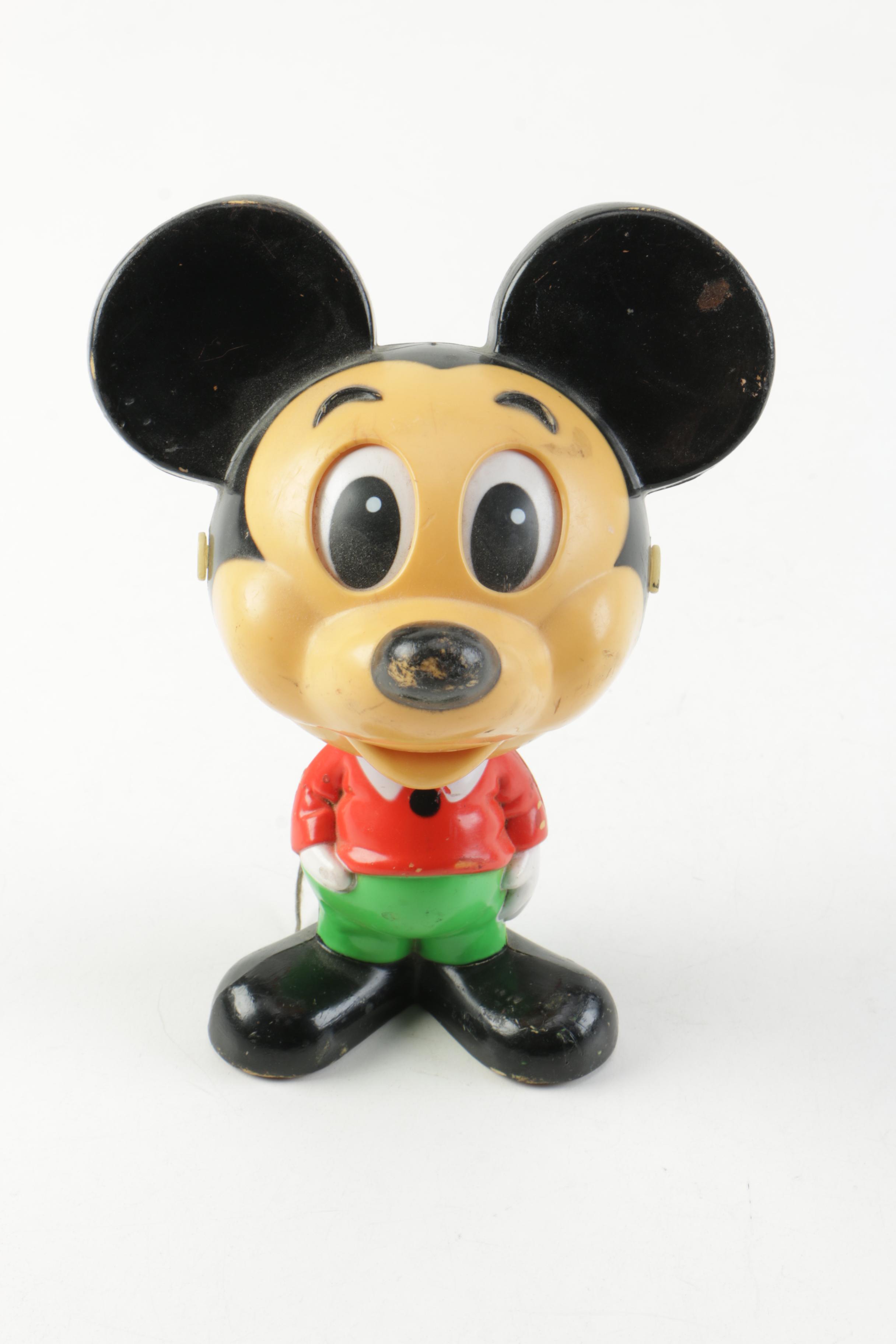 Assortment of Vintage Mickey Mouse Toys