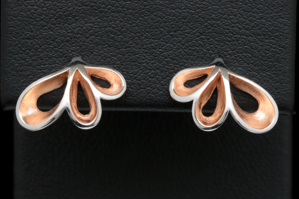 Bastian Rose Gold Wash on Sterling Silver Earrings