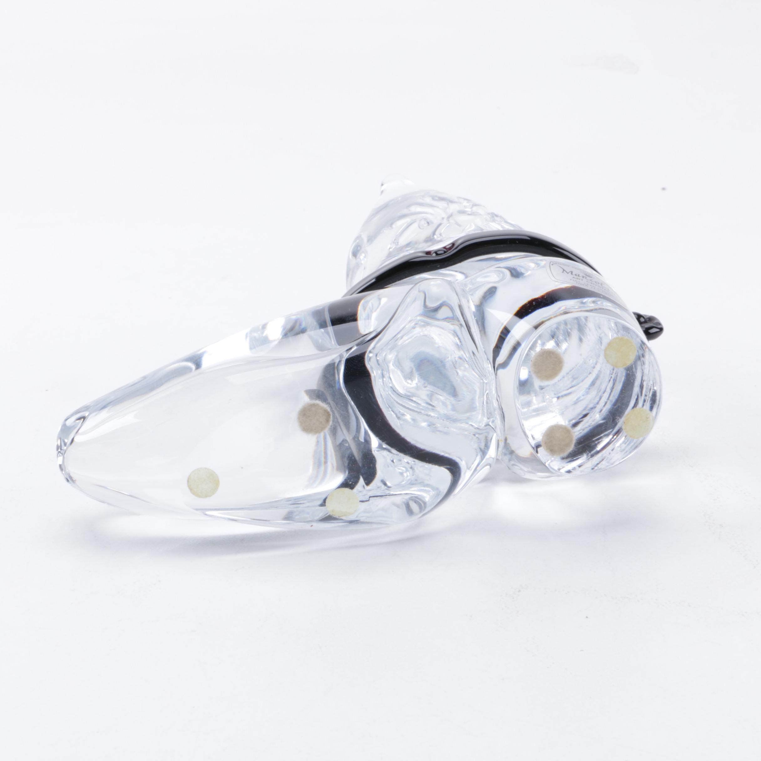 Marcolin Lead Crystal Cowboy Boot