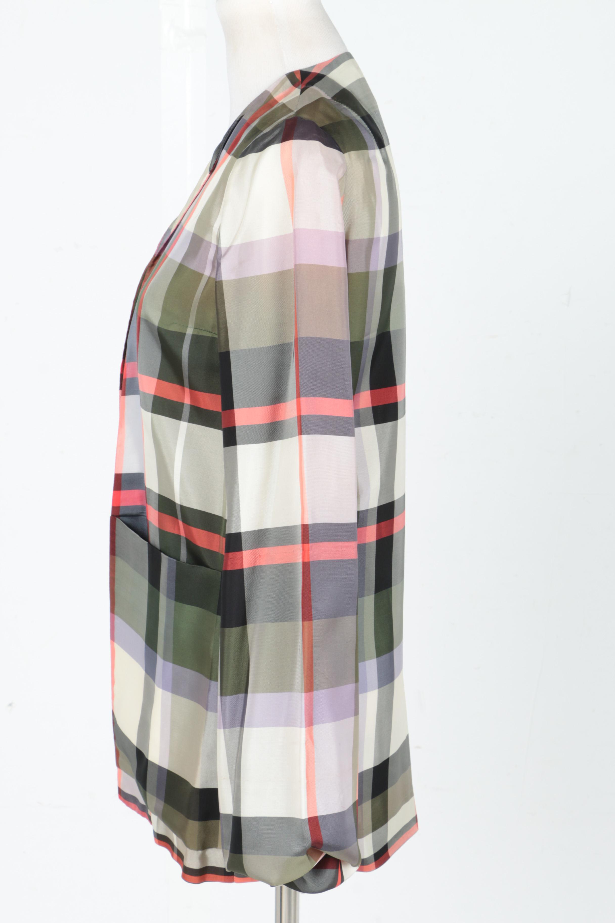 Women's Vintage Cardinali Plaid Jacket