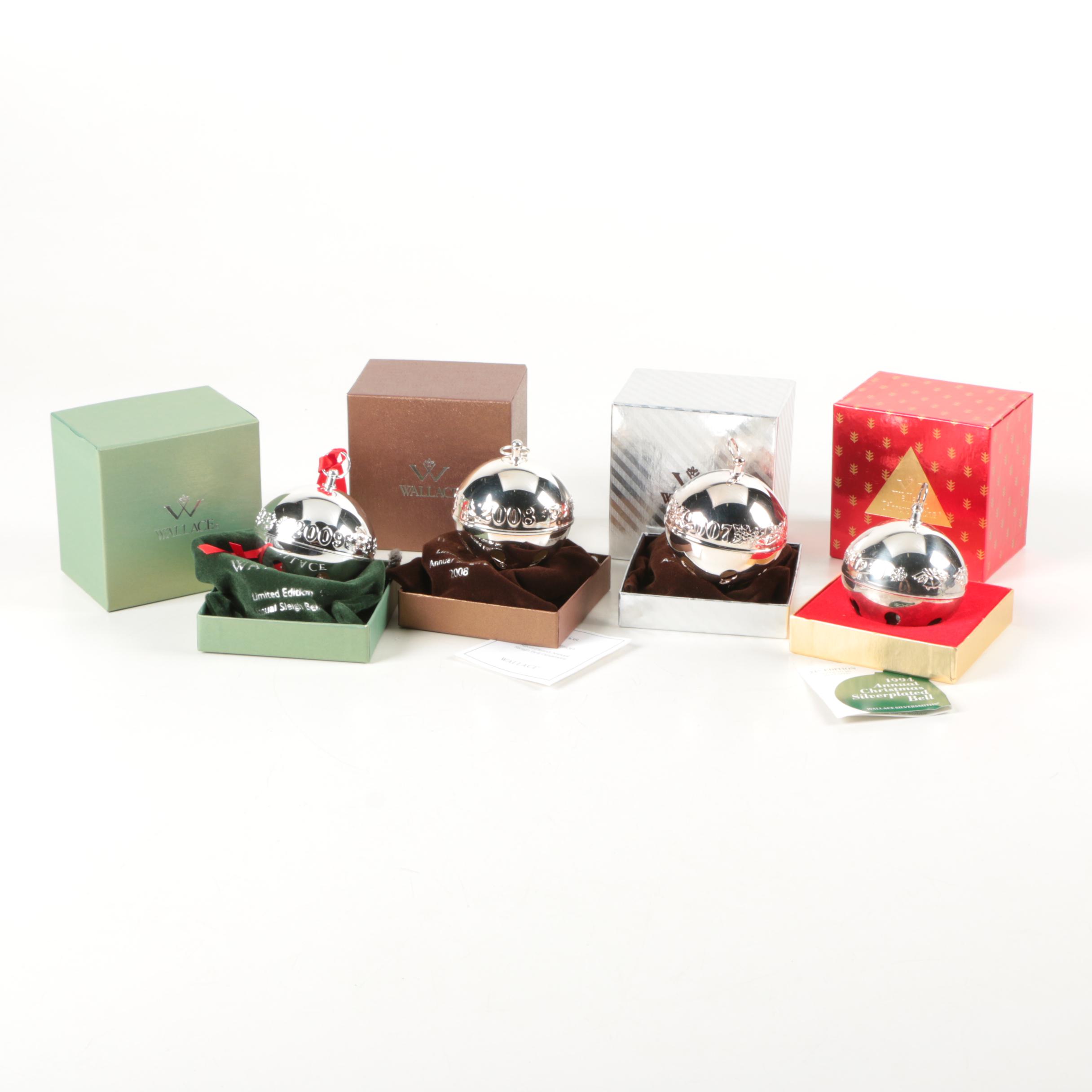 Collection of Wallace Silver Plate Ornaments