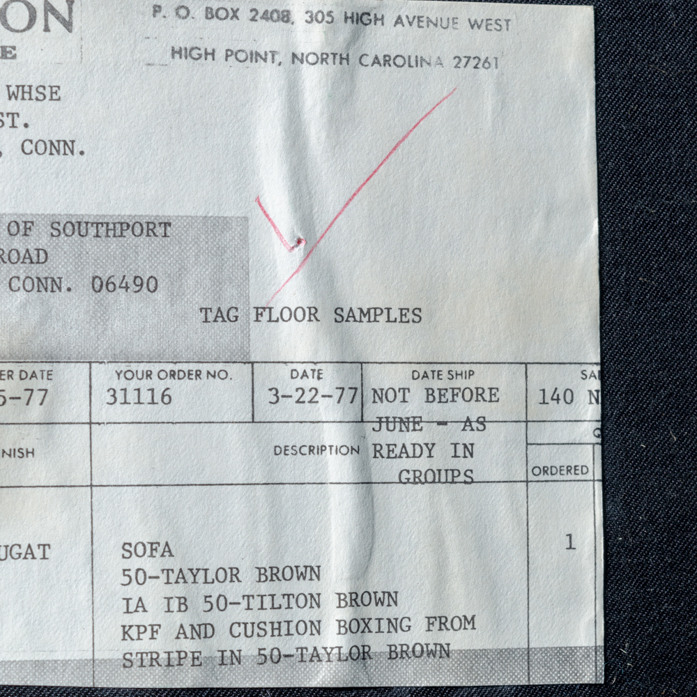 Vintage Floral-Upholstered Sofa by Tomlinson Furniture