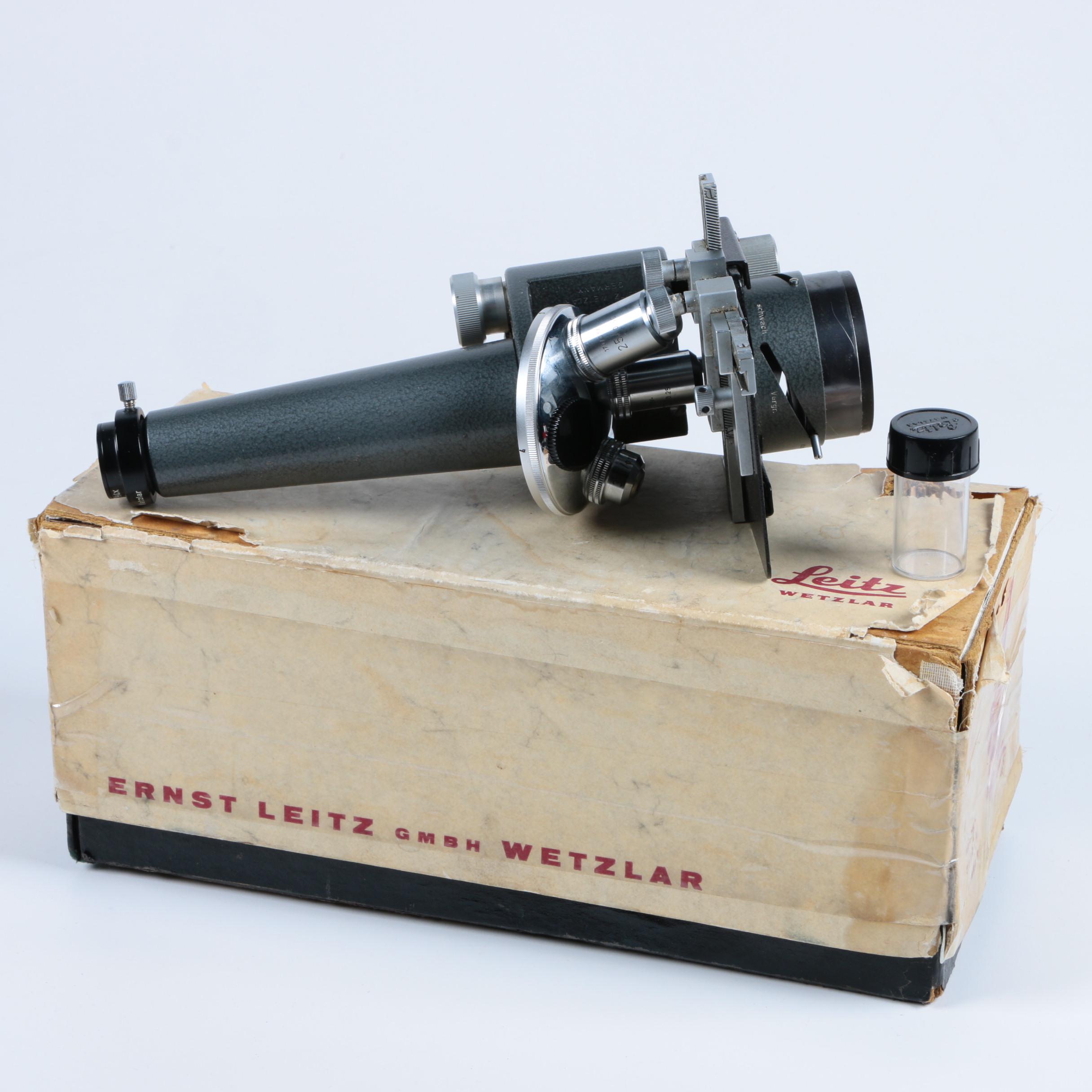 Vintage Ernst Leitz Wetzlar Microscope