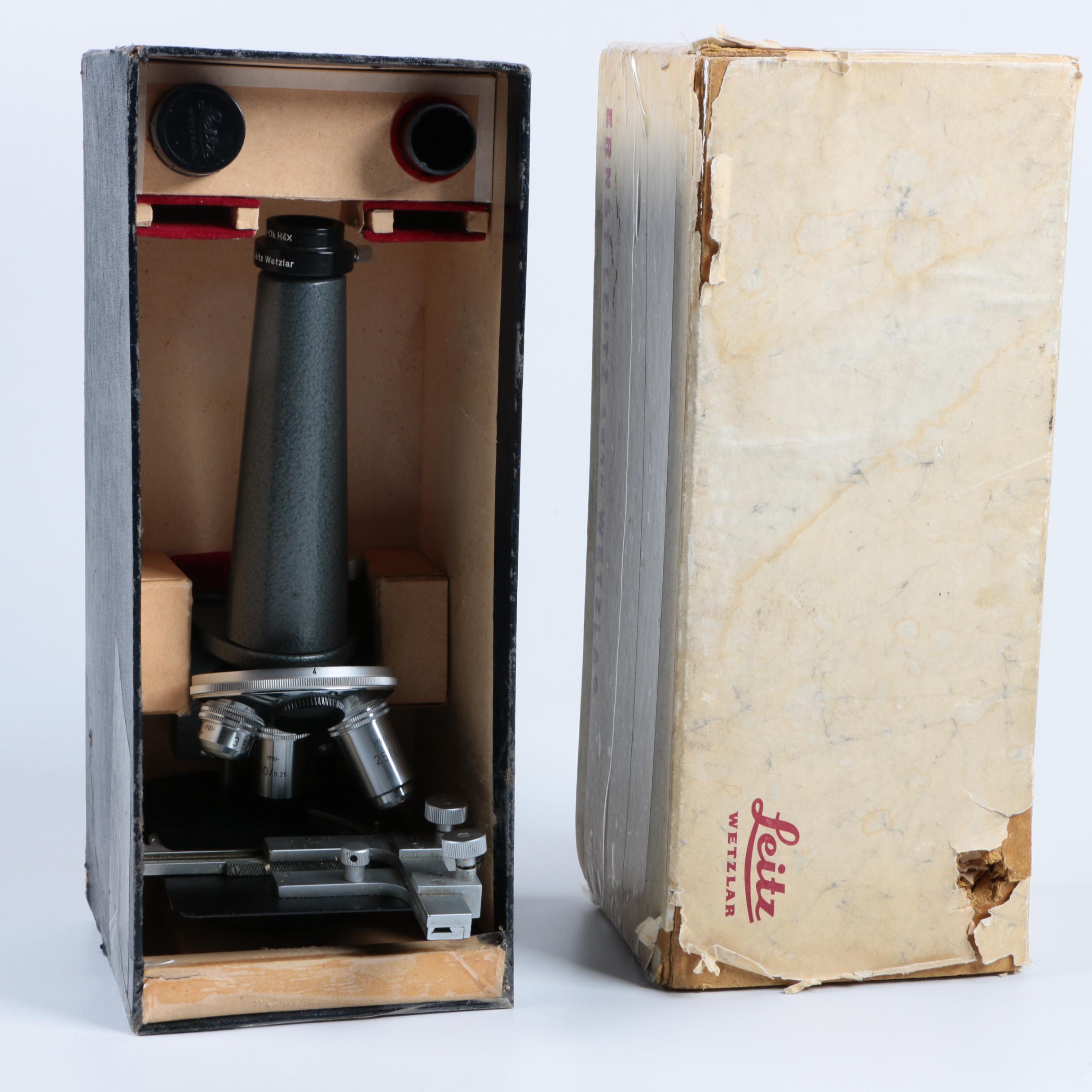 Vintage Ernst Leitz Wetzlar Microscope