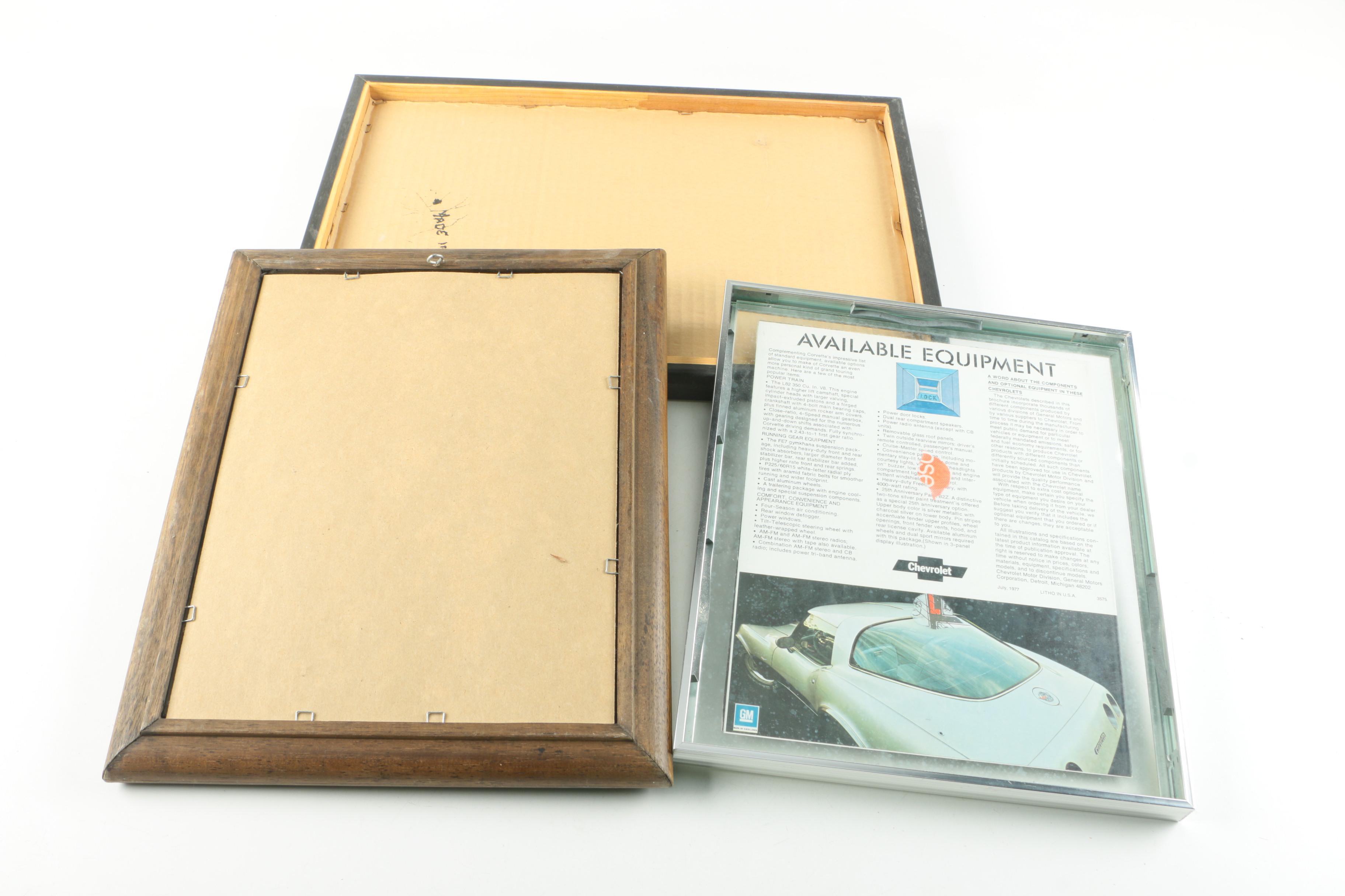 Corvette Mirrors and Poster