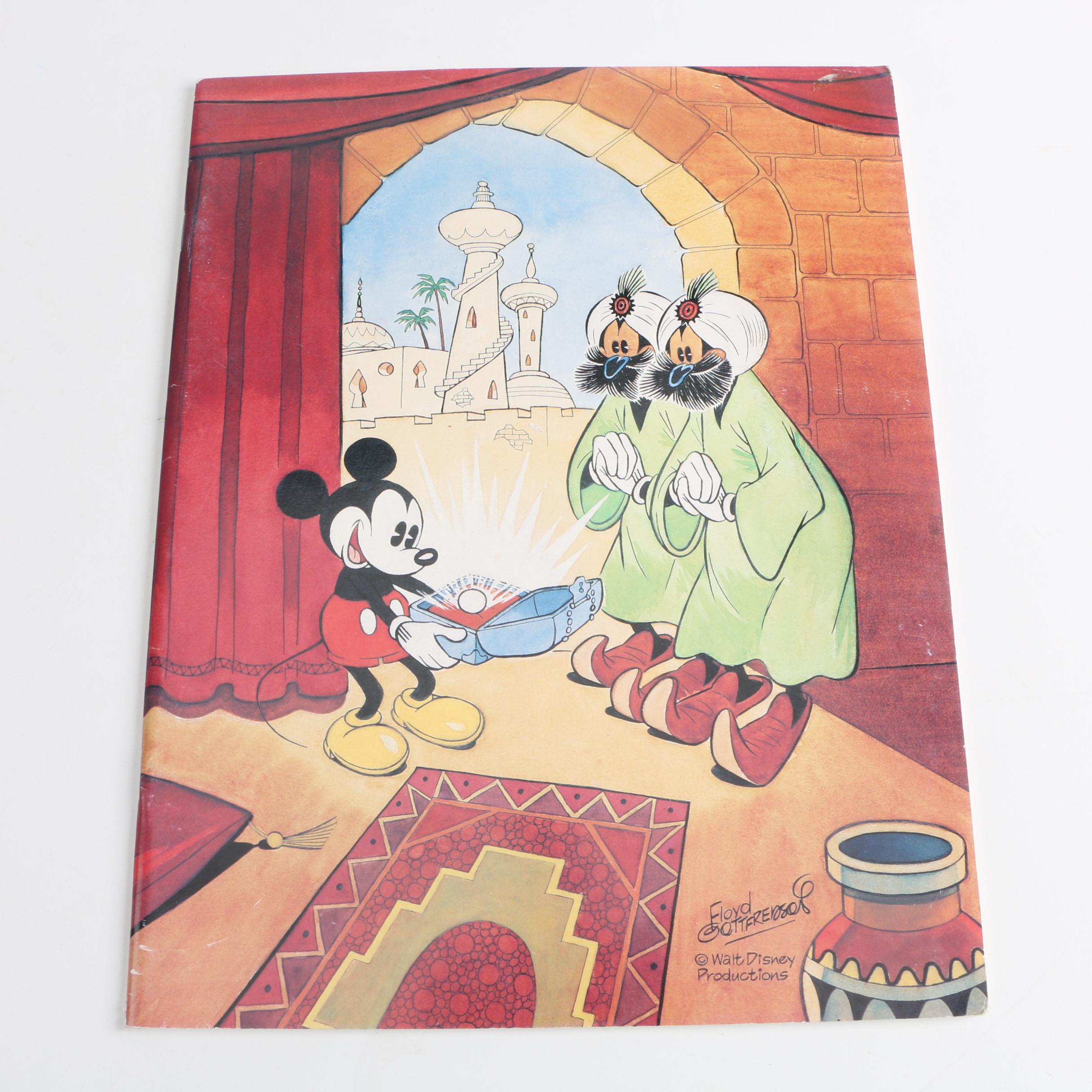 Assortment of Disney Books and Merchandise