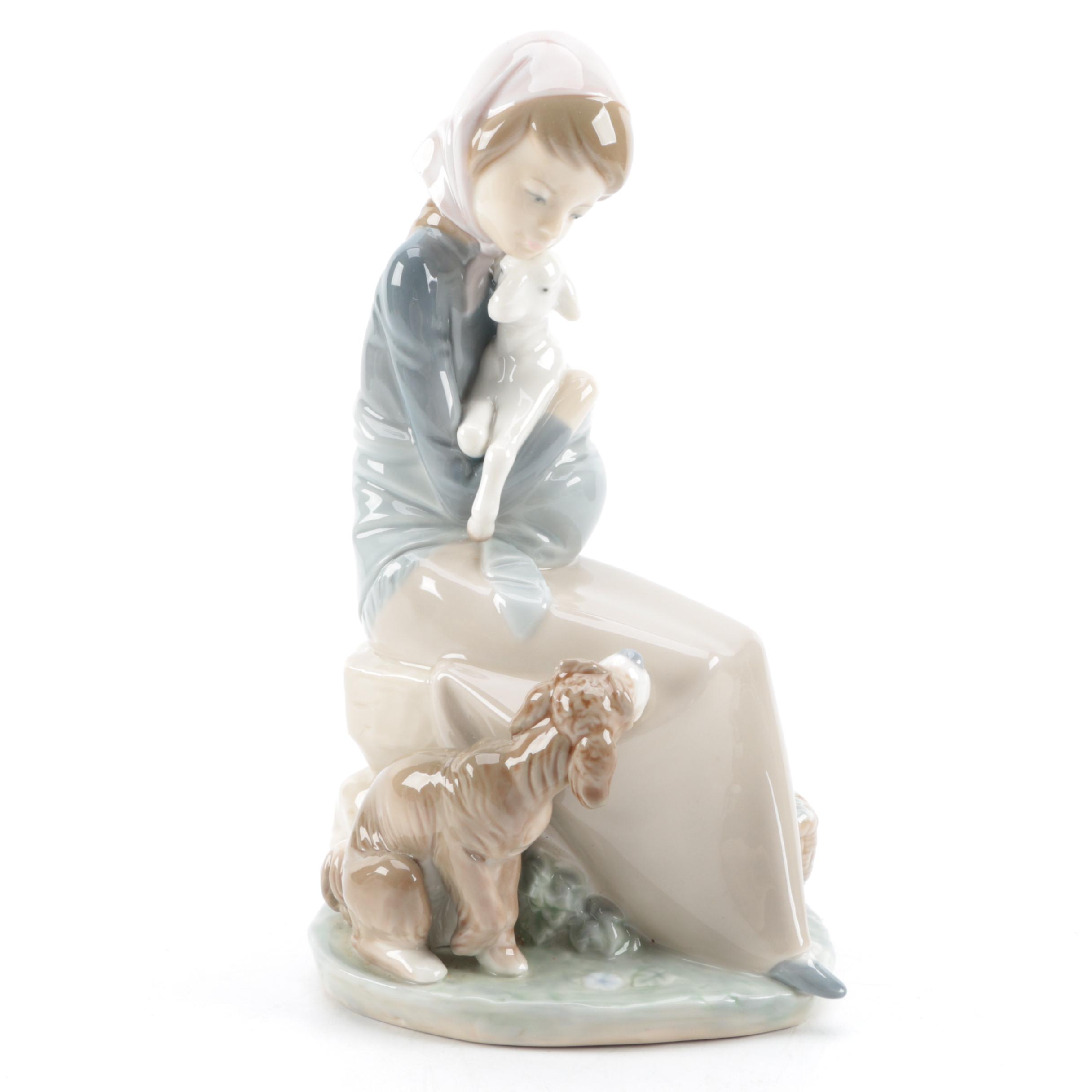 Lladró "Celos" Porcelain Figurine of a Girl