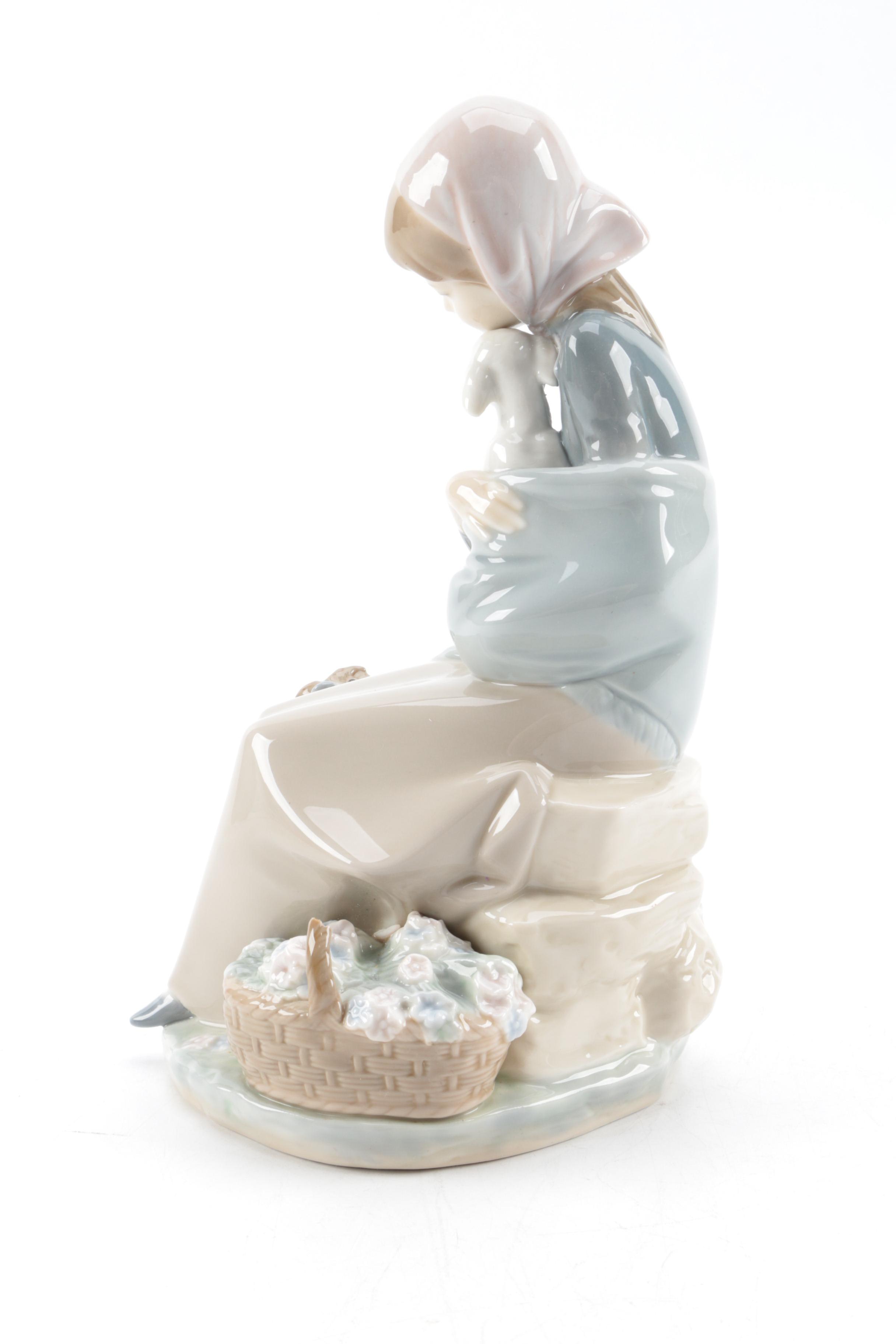 Lladró "Celos" Porcelain Figurine of a Girl