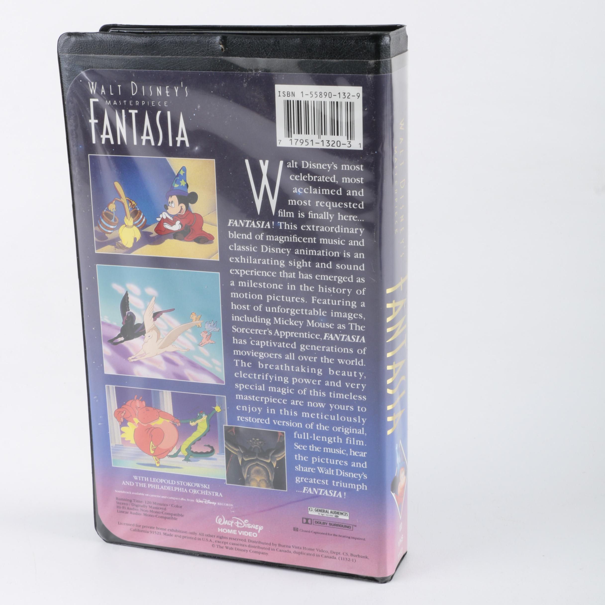 1991 "Fantasia" "Masterpiece" Edition on VHS