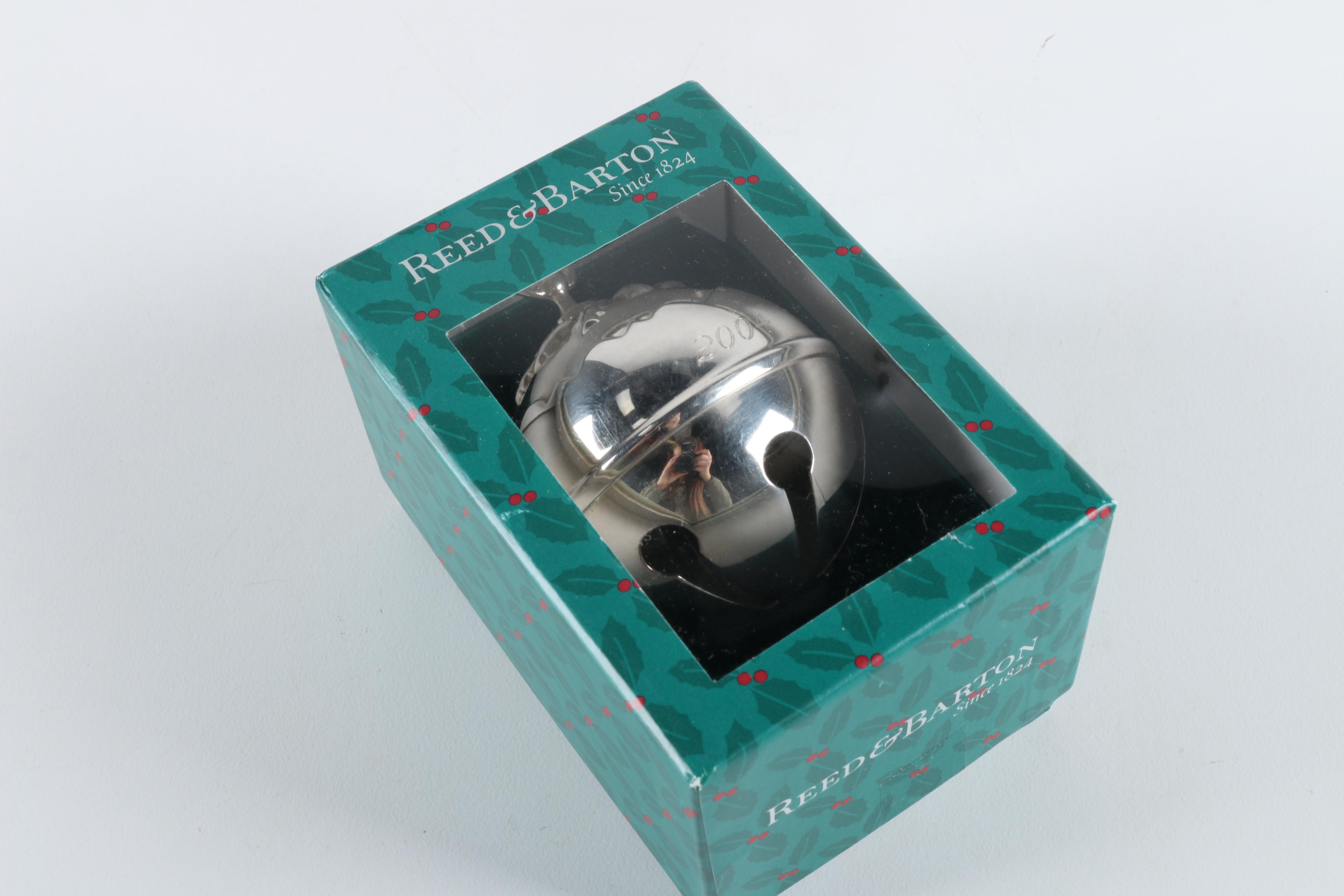 Reed & Barton Annual Silver Plate "Holy Bell" Christmas Ornaments