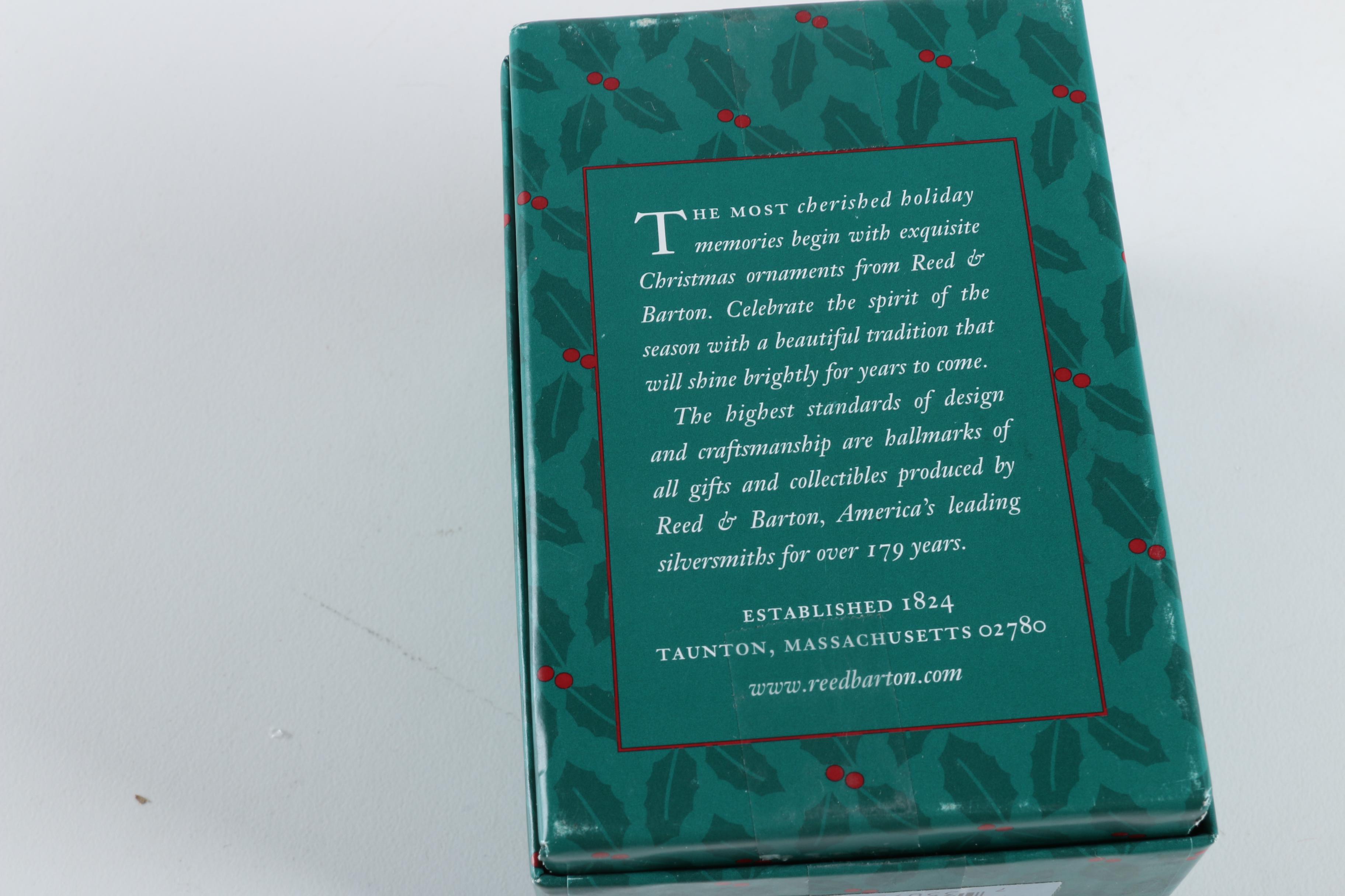 Reed & Barton Annual Silver Plate "Holy Bell" Christmas Ornaments