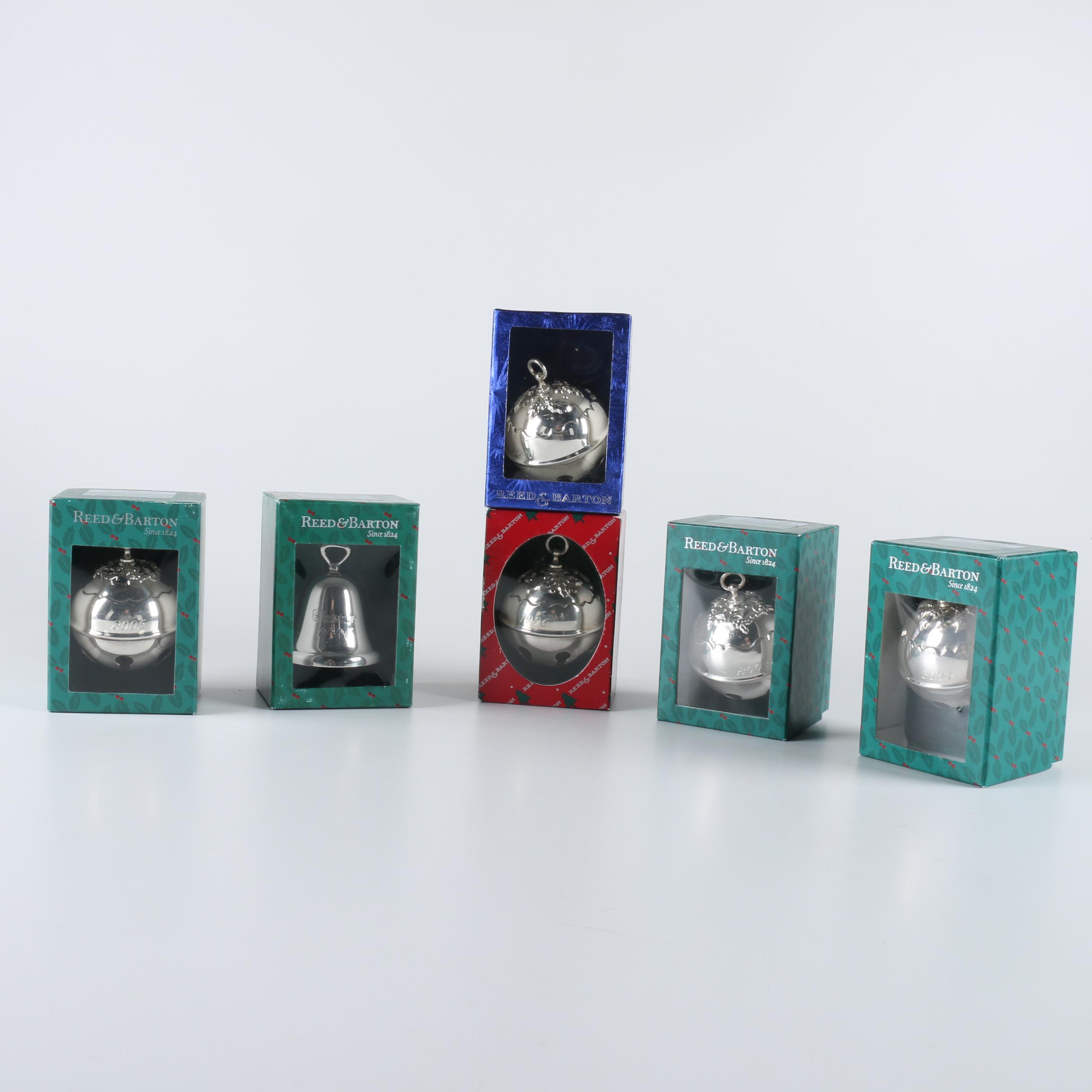 Reed & Barton Annual Silver Plate "Holy Bell" Christmas Ornaments