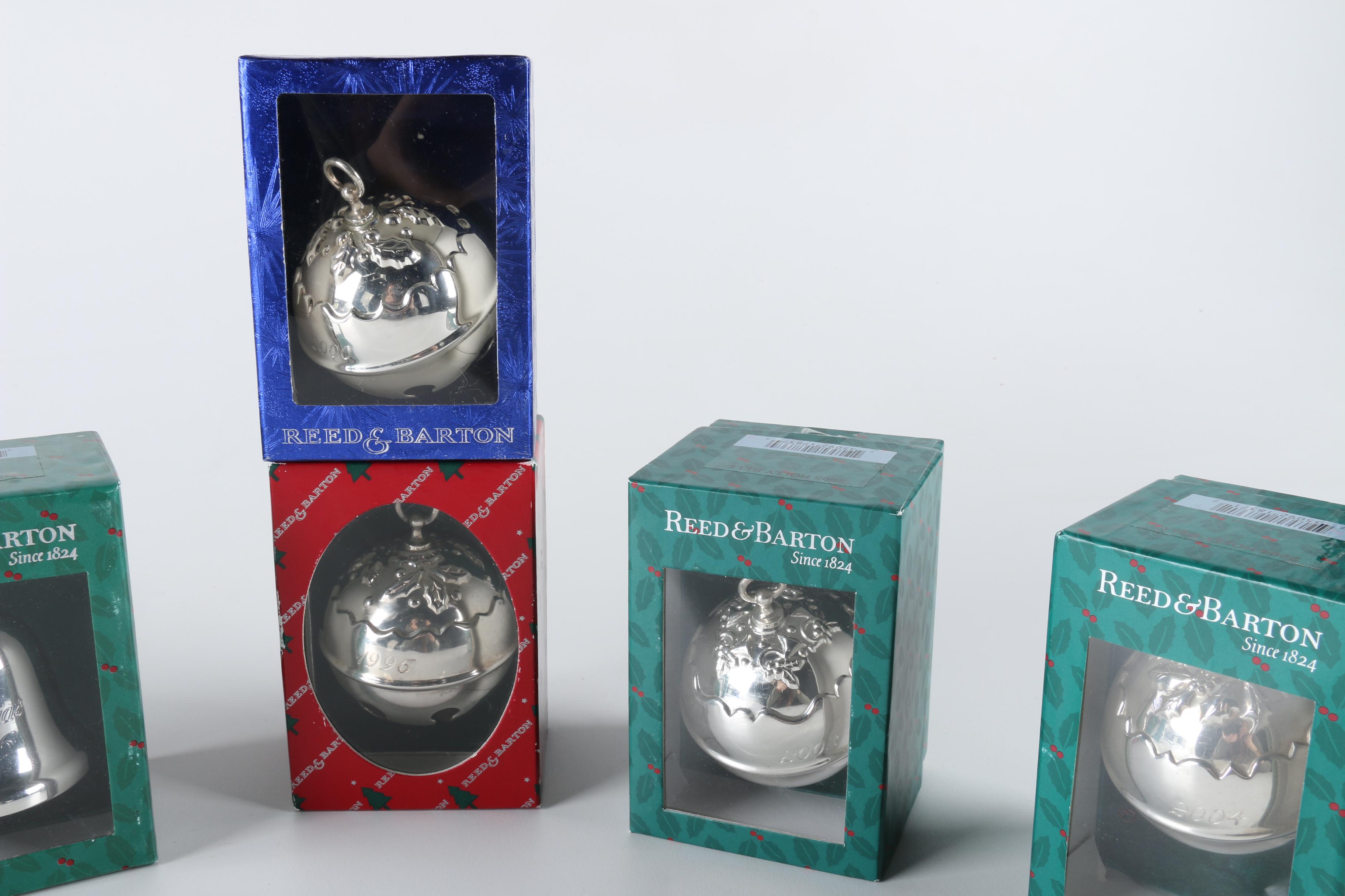 Reed & Barton Annual Silver Plate "Holy Bell" Christmas Ornaments