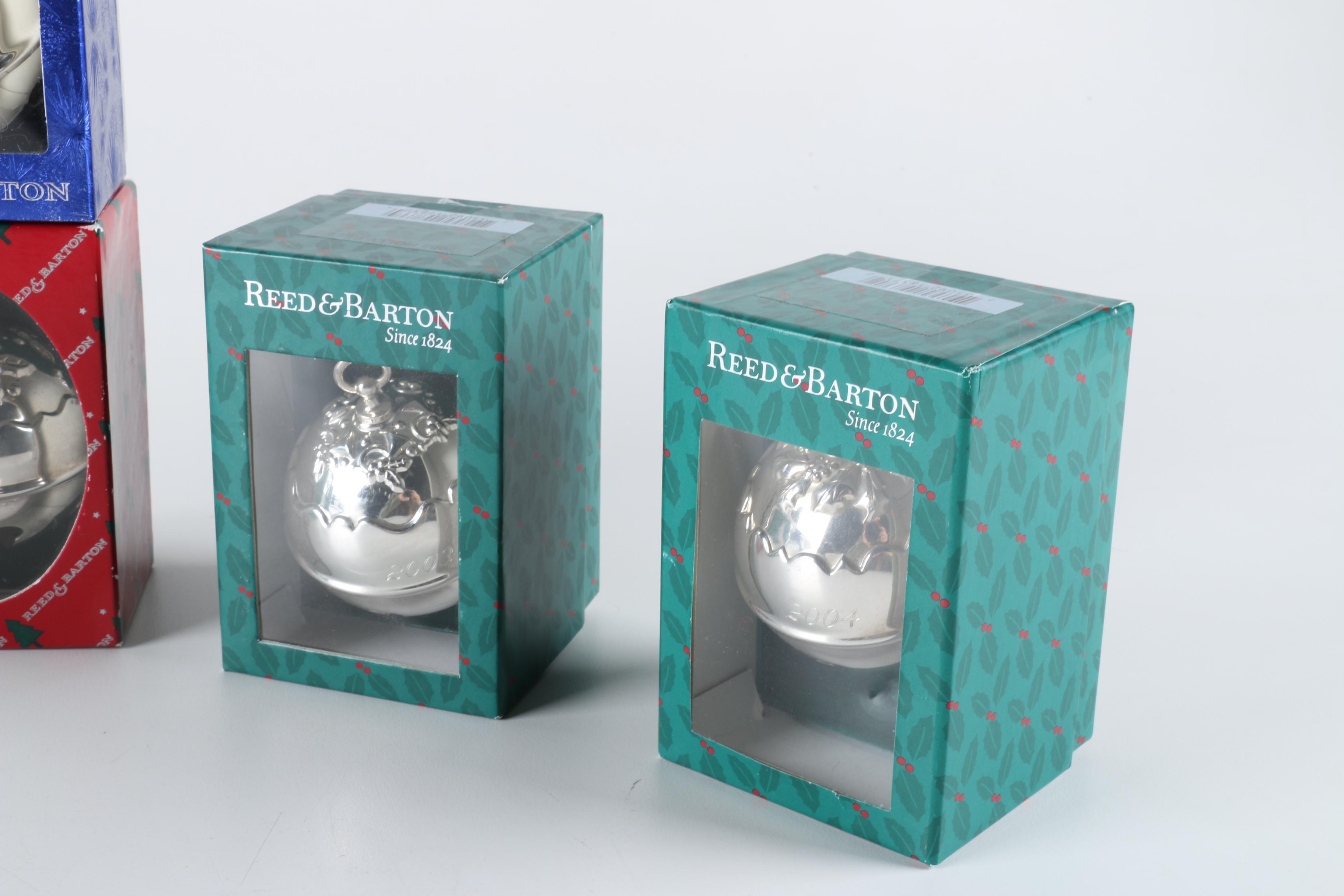 Reed & Barton Annual Silver Plate "Holy Bell" Christmas Ornaments