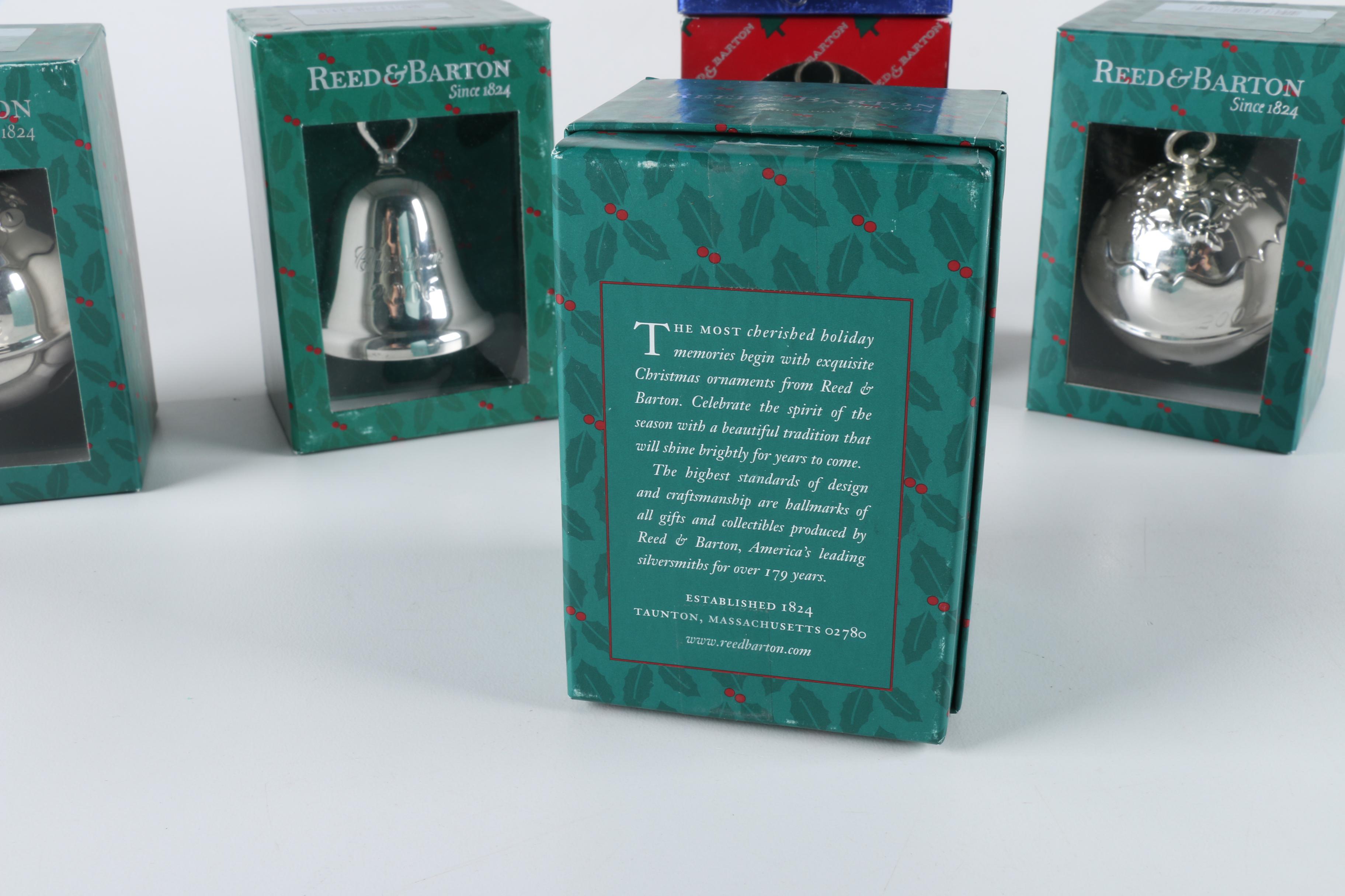 Reed & Barton Annual Silver Plate "Holy Bell" Christmas Ornaments