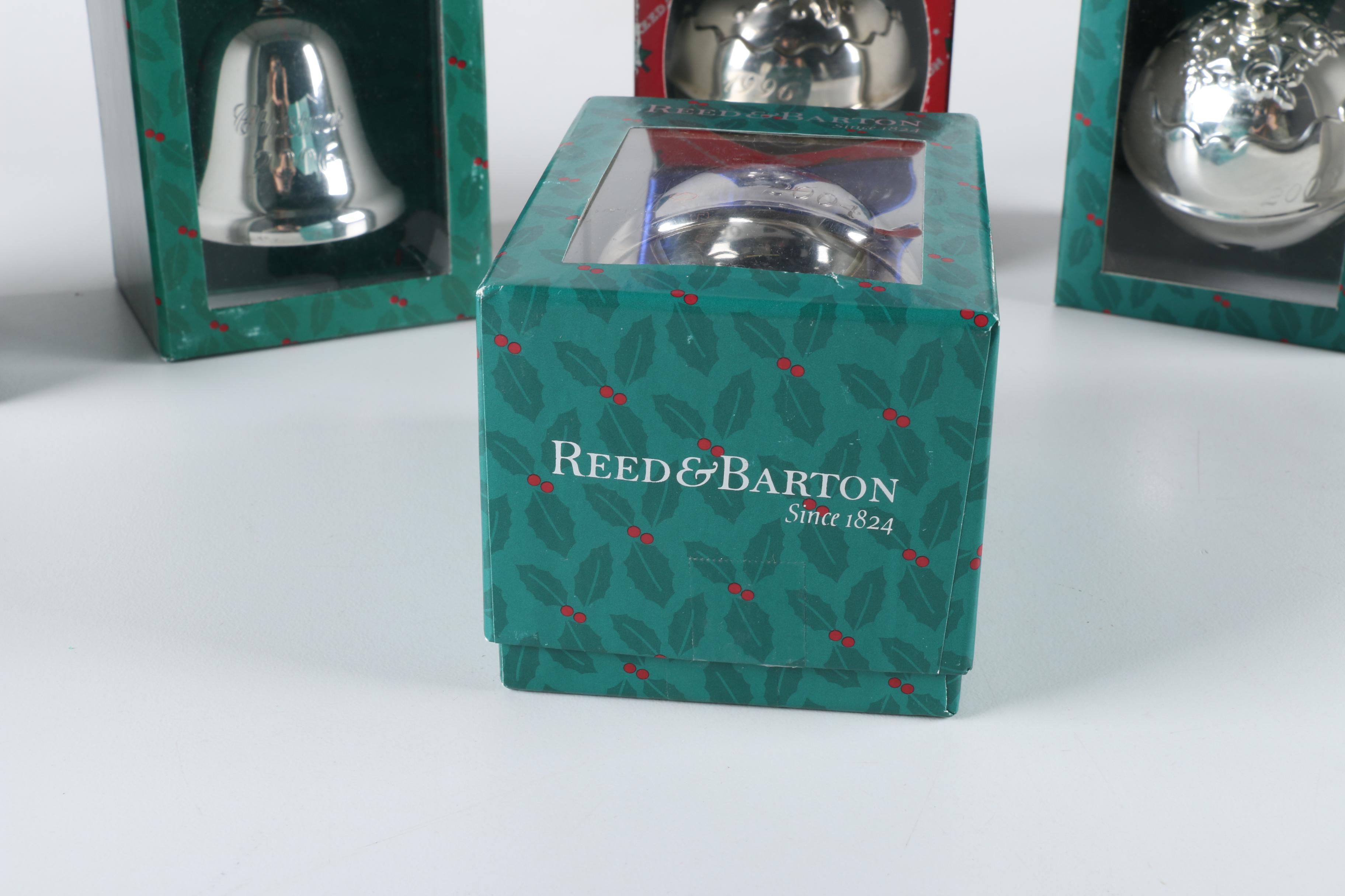 Reed & Barton Annual Silver Plate "Holy Bell" Christmas Ornaments