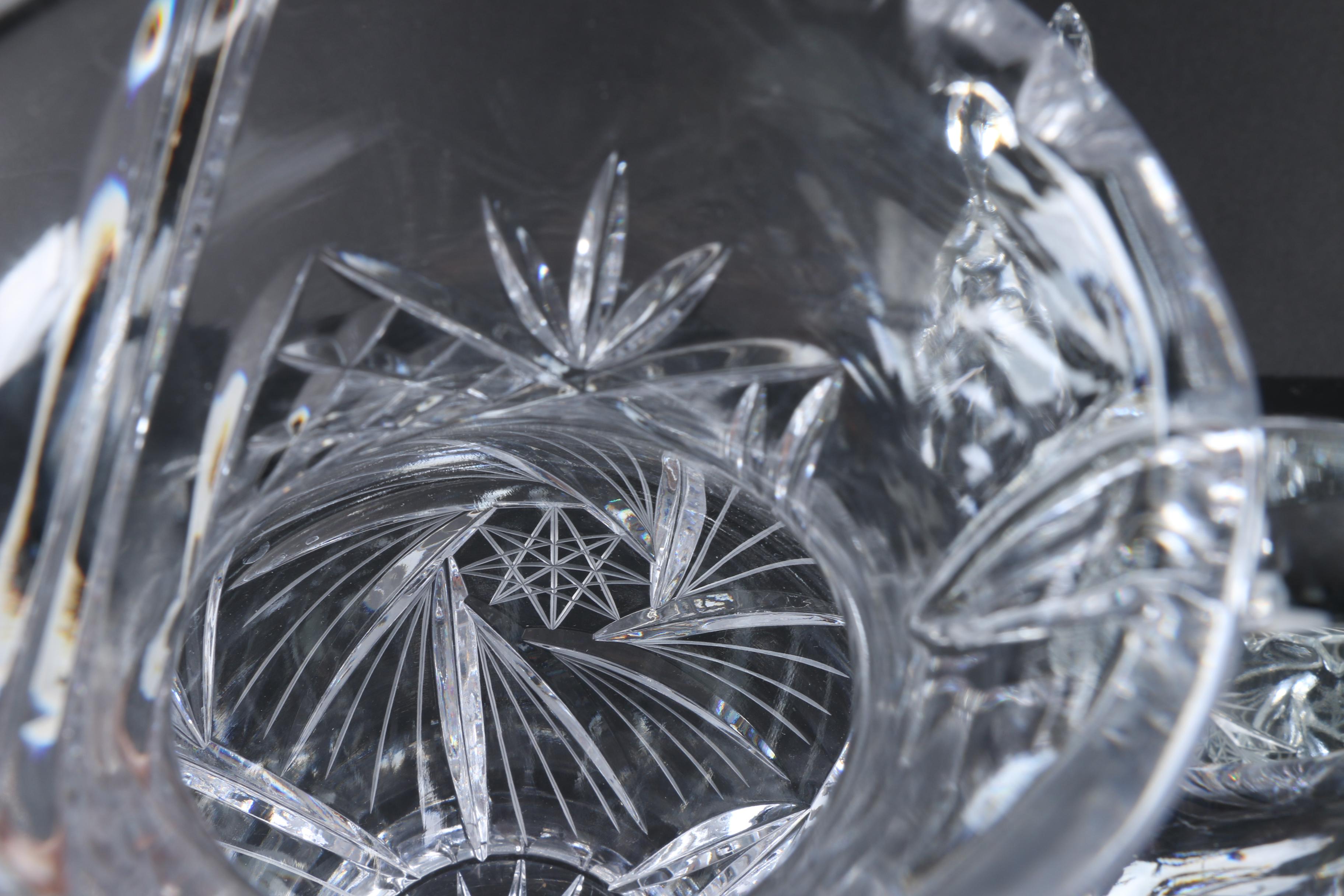 Crystal Pitcher, Bell and Bowl