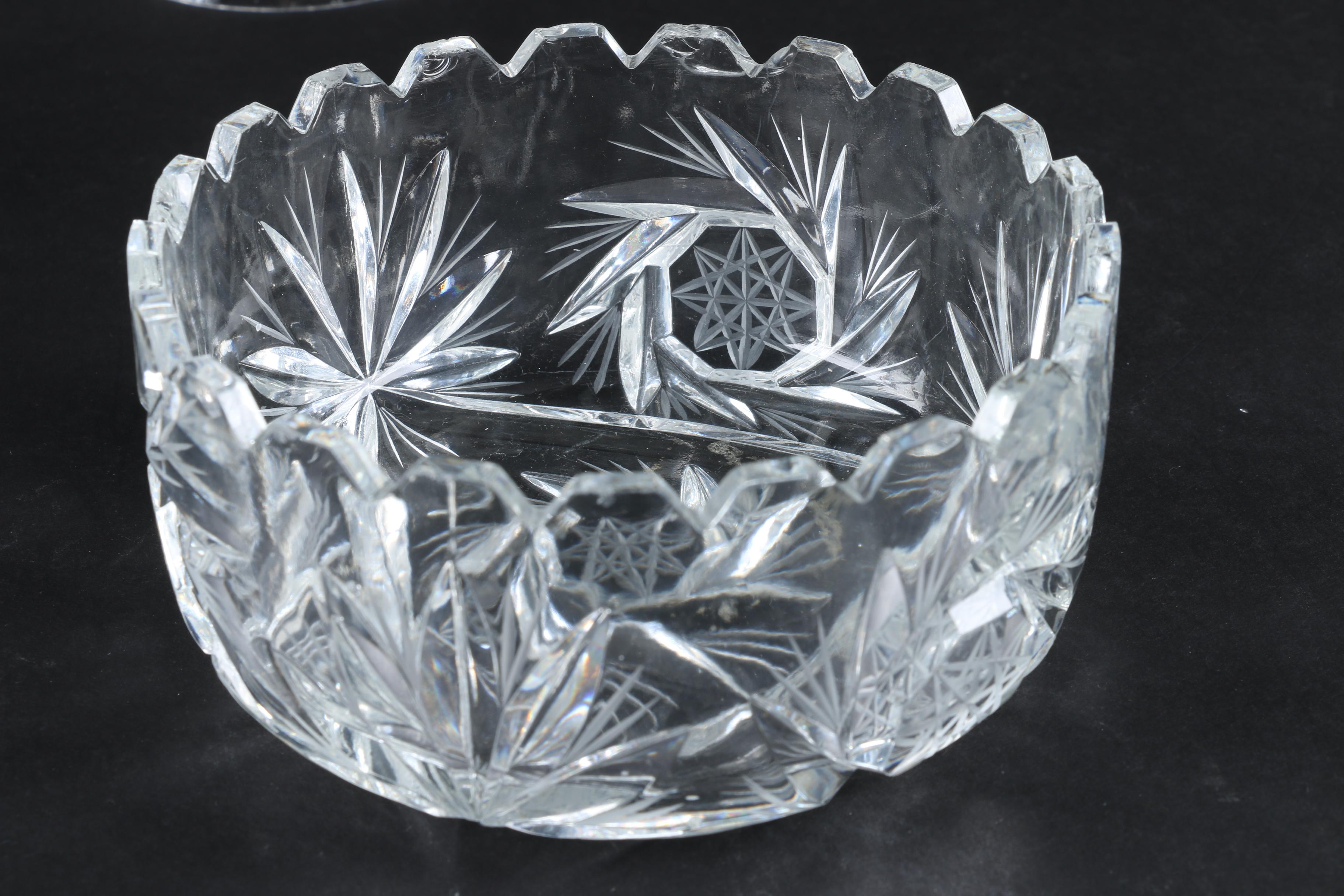 Crystal Pitcher, Bell and Bowl