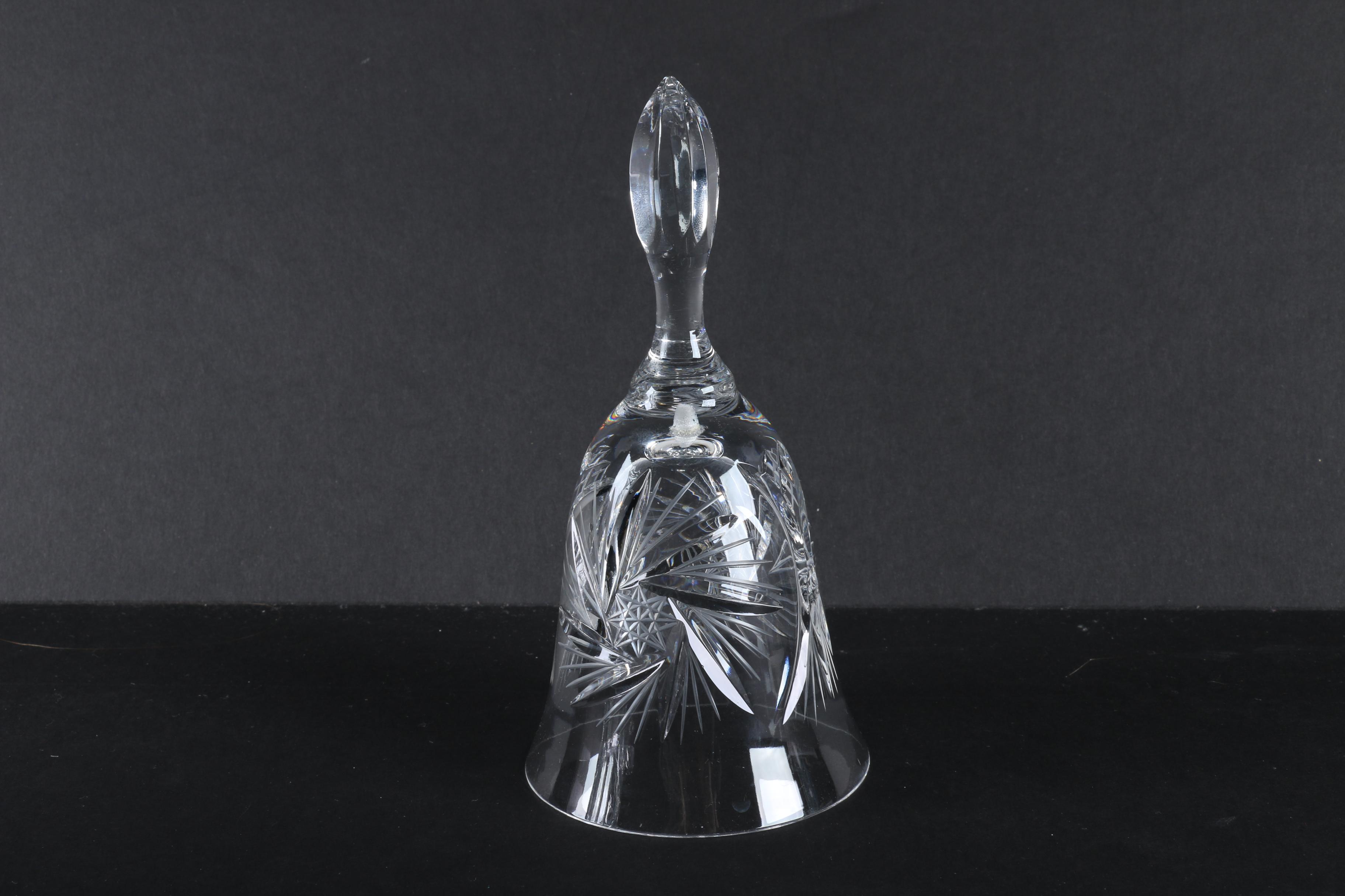 Crystal Pitcher, Bell and Bowl