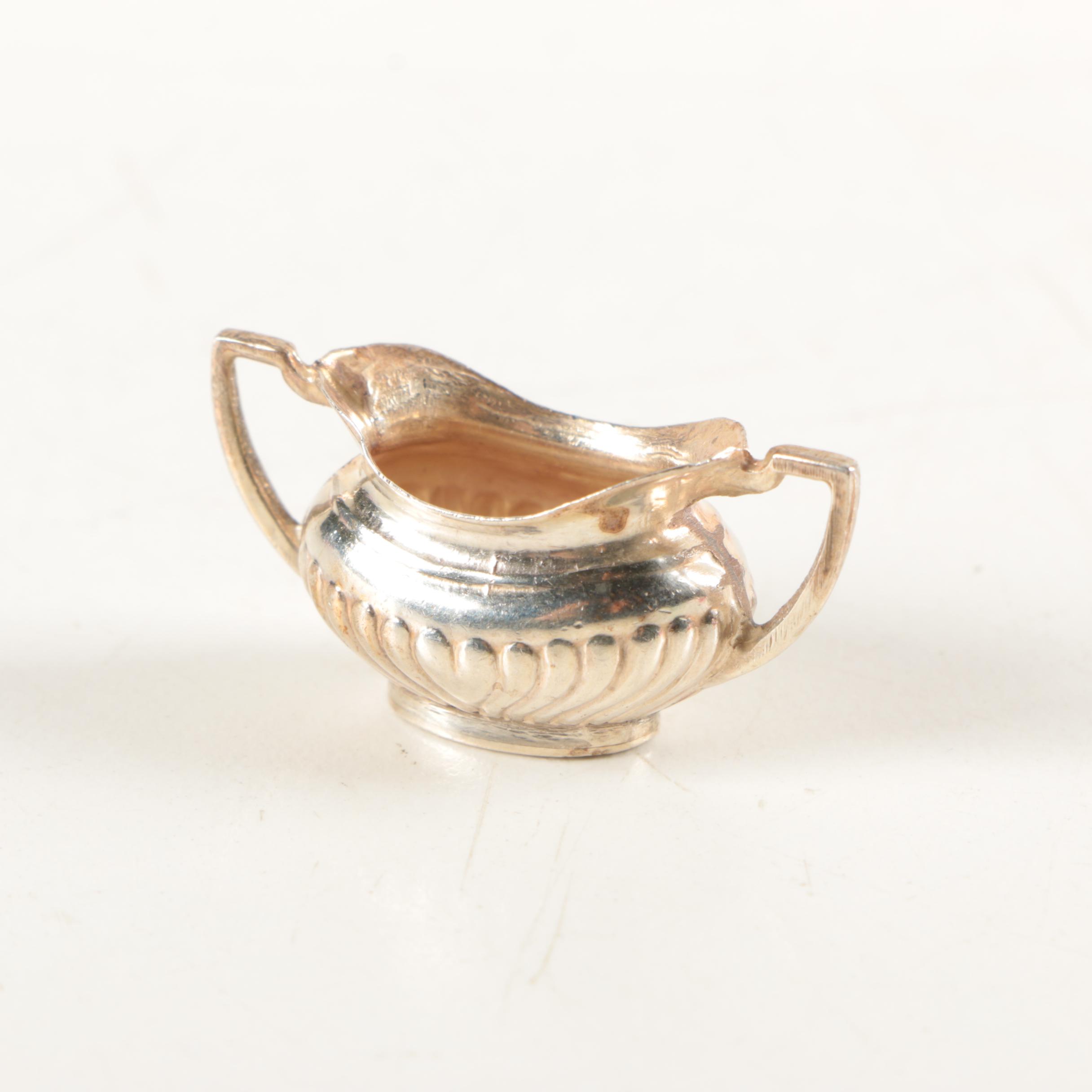 1976 A. Marston & Co. Miniature Birmingham Sterling Silver Coffee and Tea Set