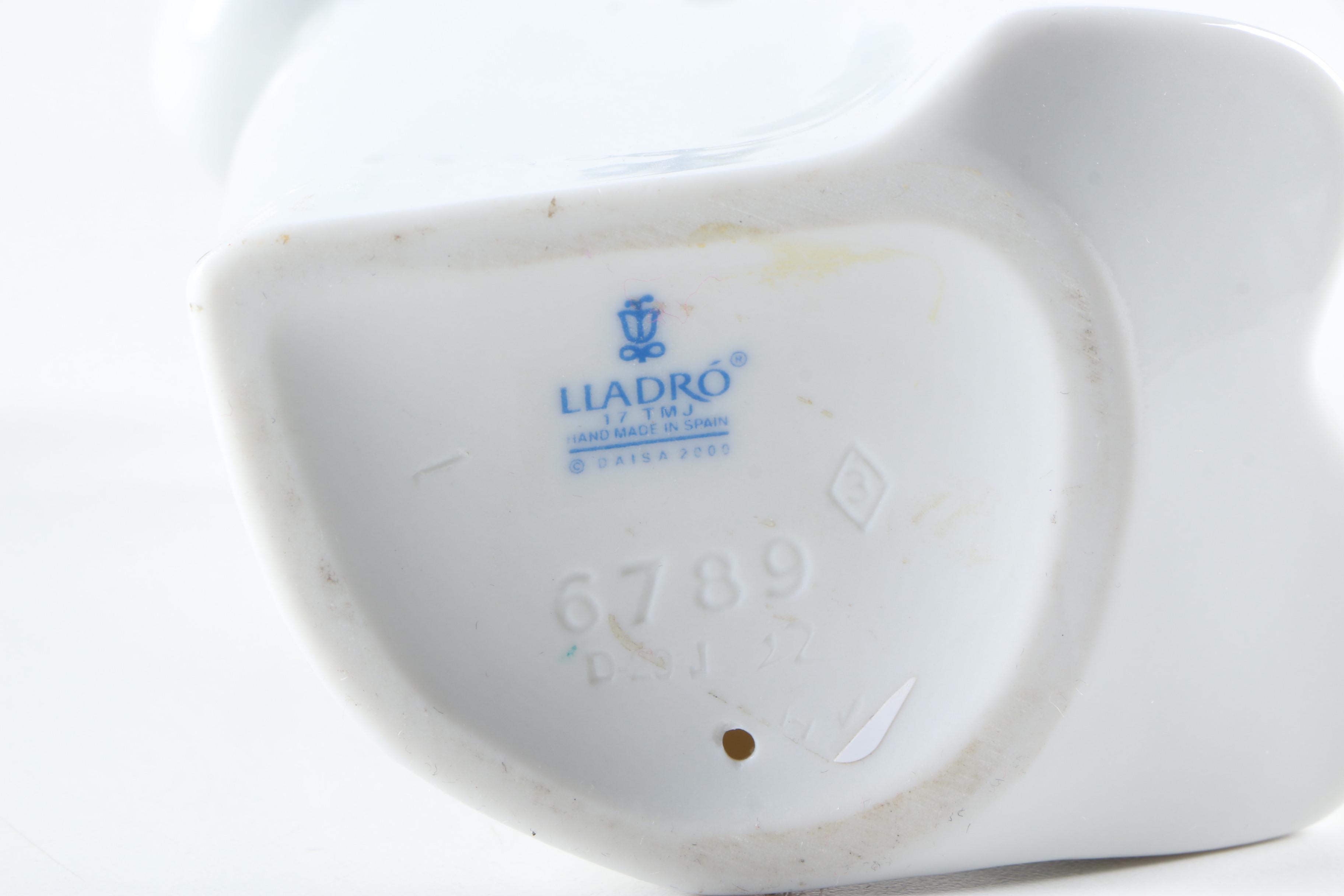 Lladro 'Angel Song' and Geese Figurines