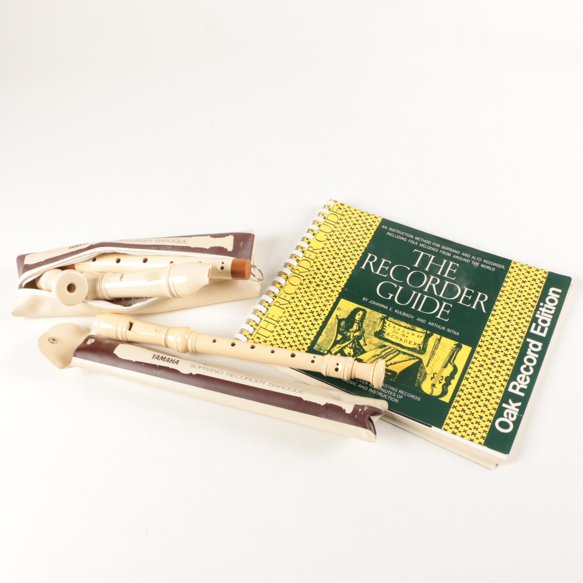 Yamaha Recorders and Instructional Book