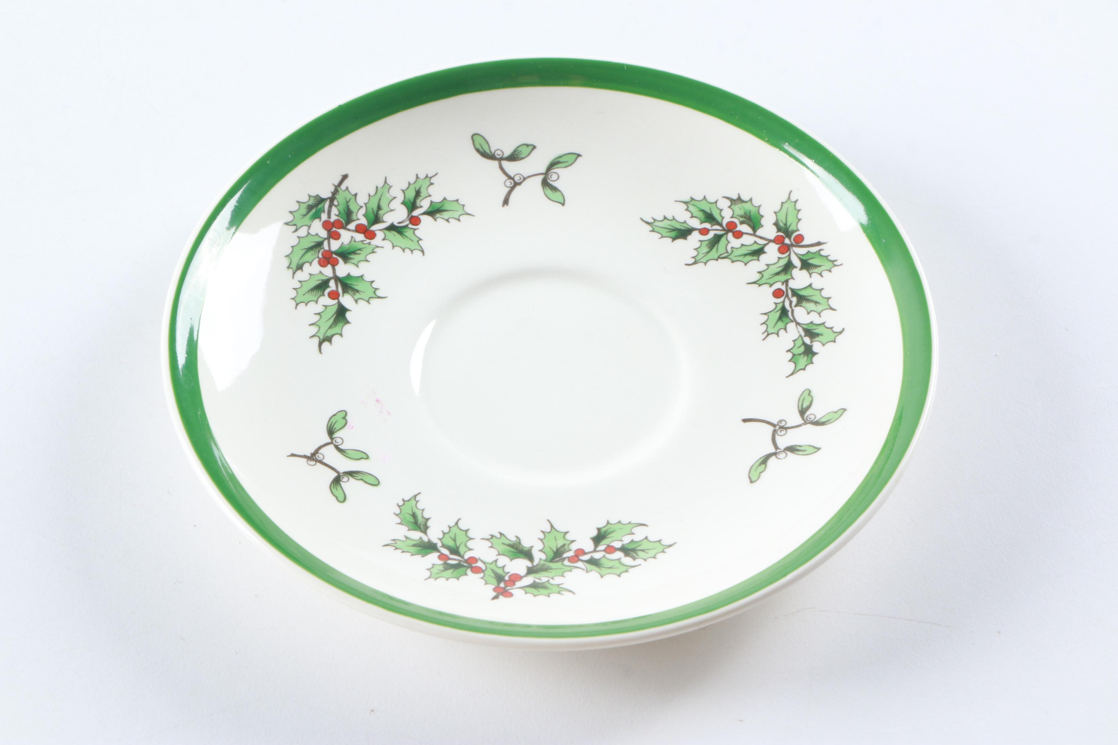 Spode "Christmas Tree" Tea Service Set
