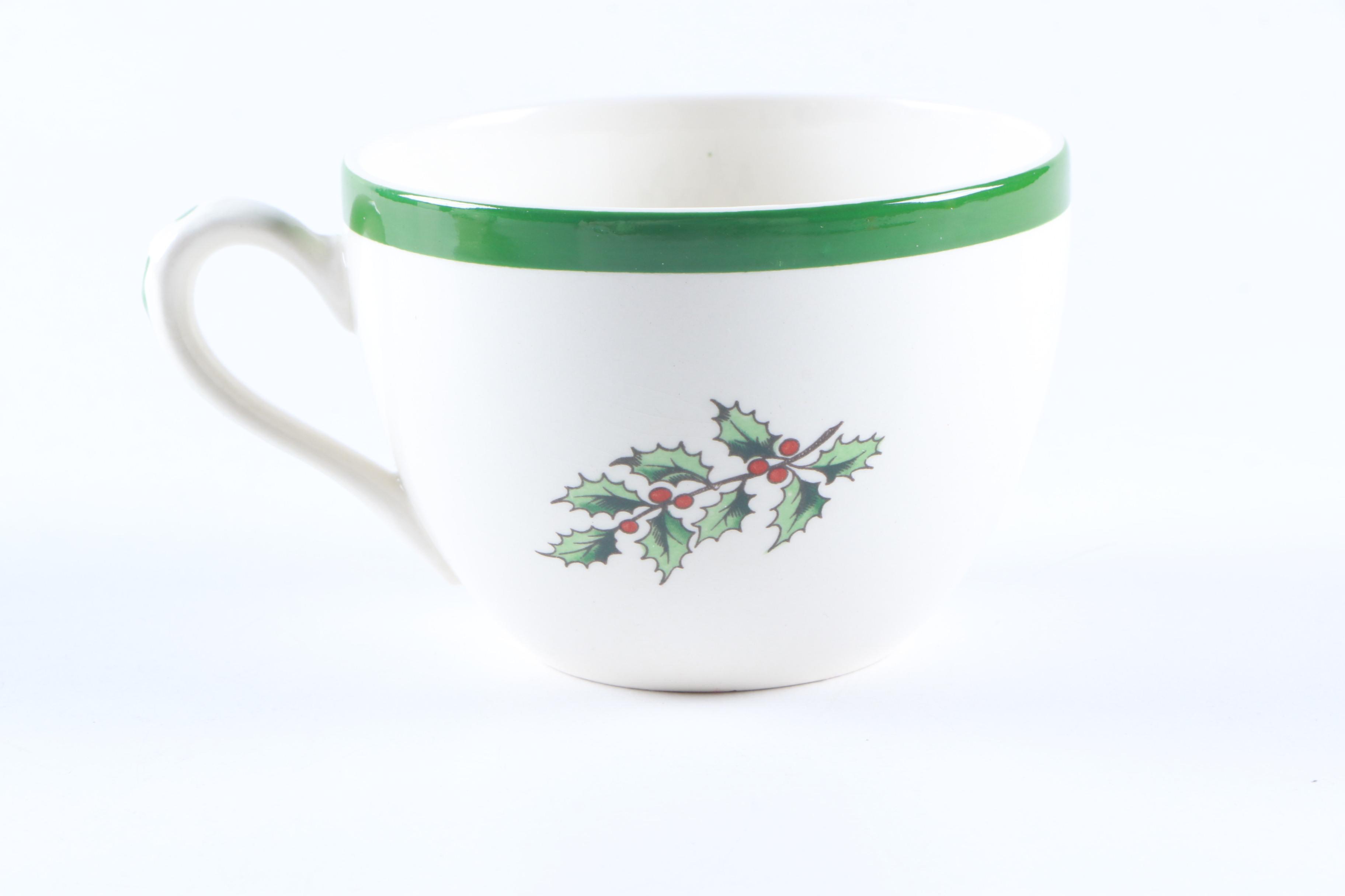 Spode "Christmas Tree" Tea Service Set