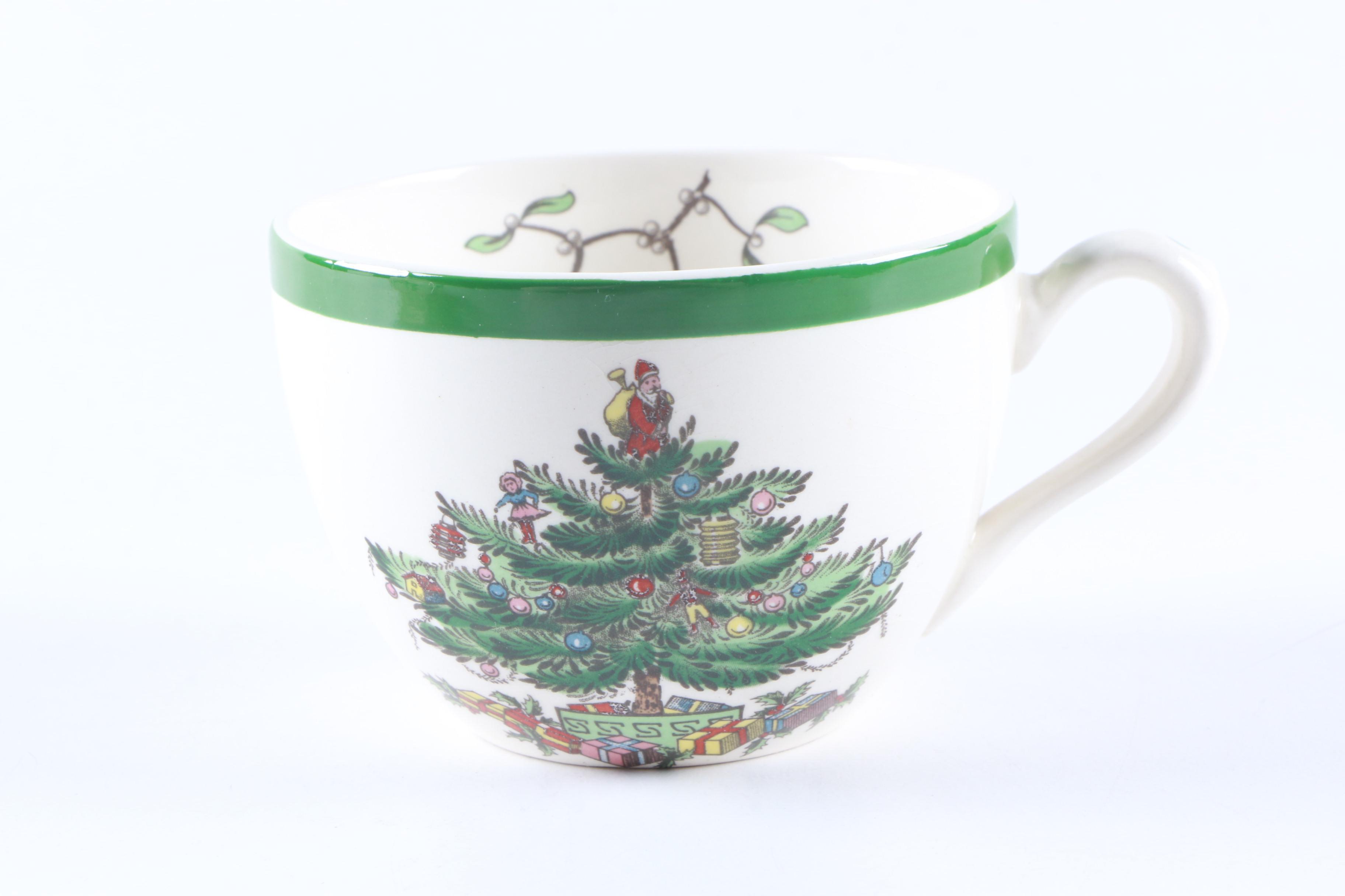 Spode "Christmas Tree" Tea Service Set