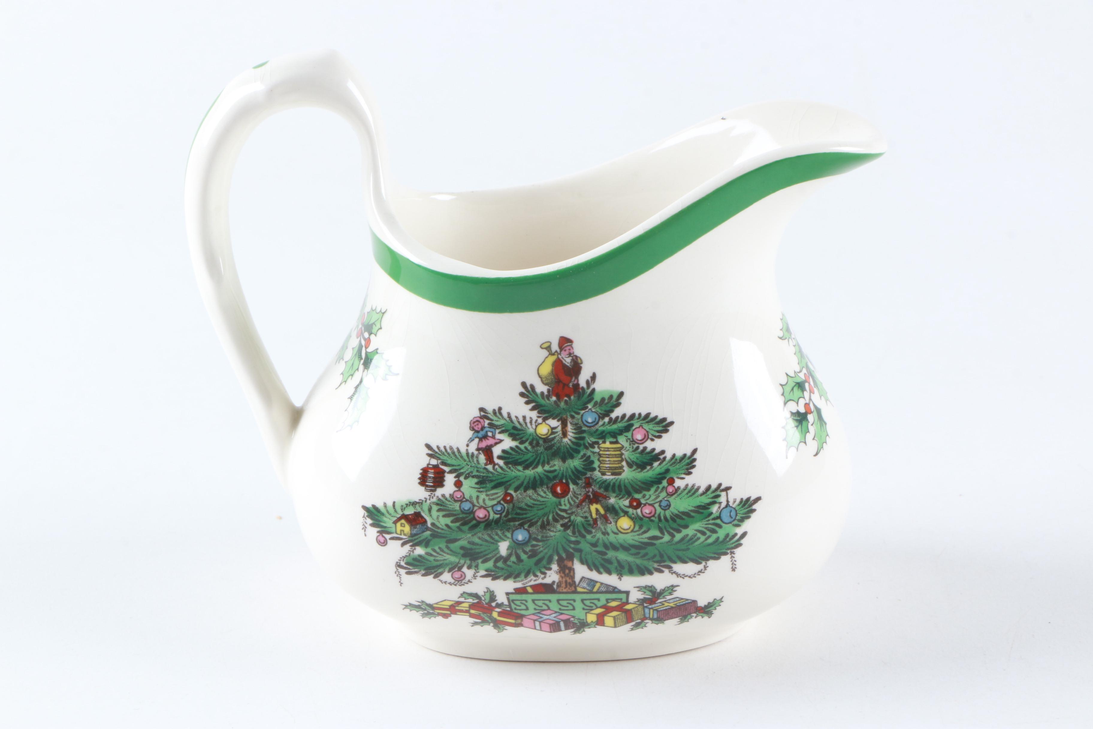 Spode "Christmas Tree" Tea Service Set
