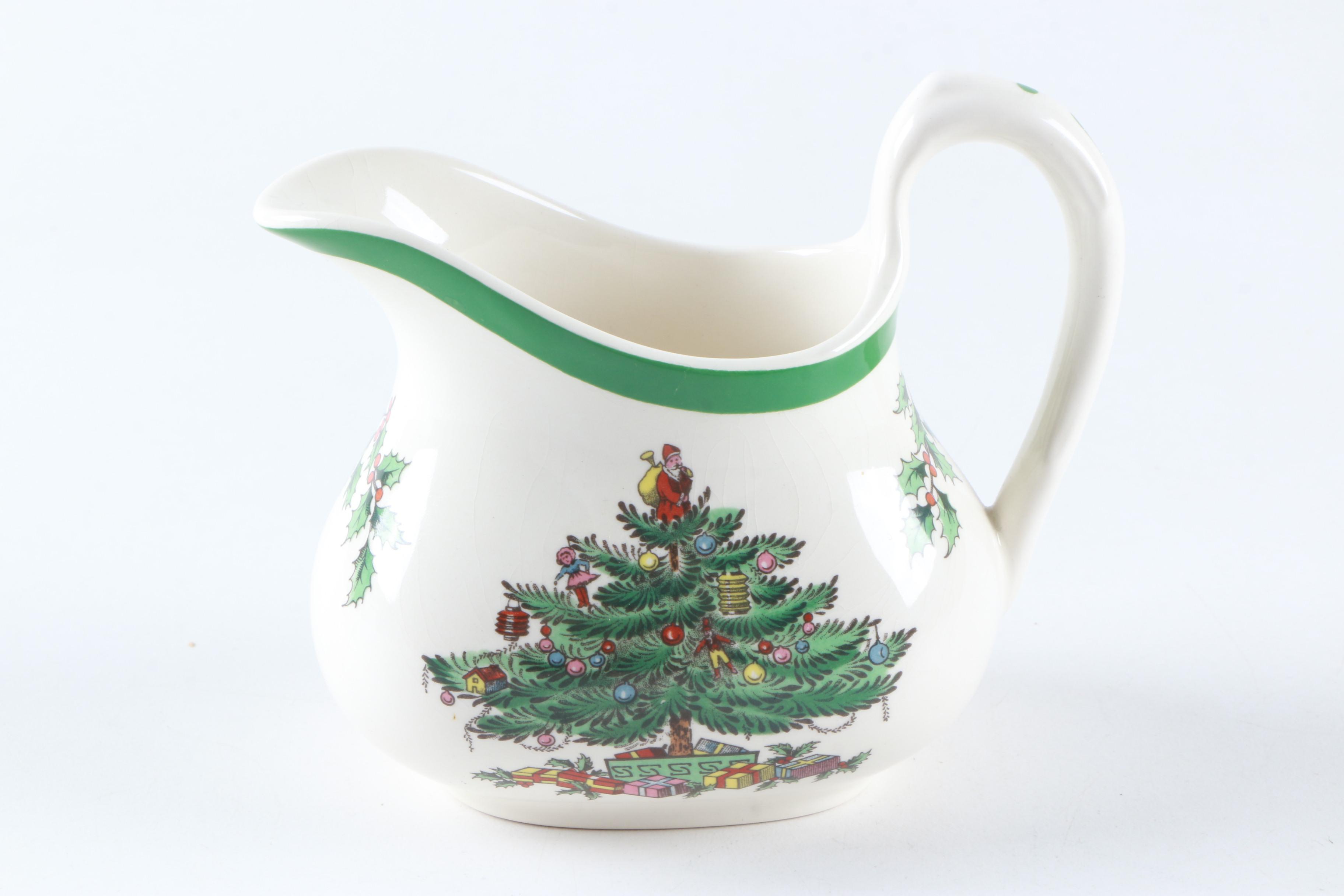 Spode "Christmas Tree" Tea Service Set