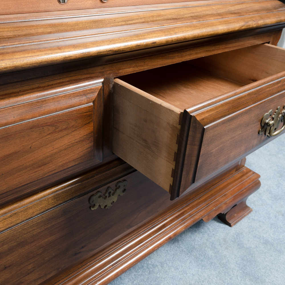 Vintage Chippendale Style Cherry Armoire by Pennsylvania House