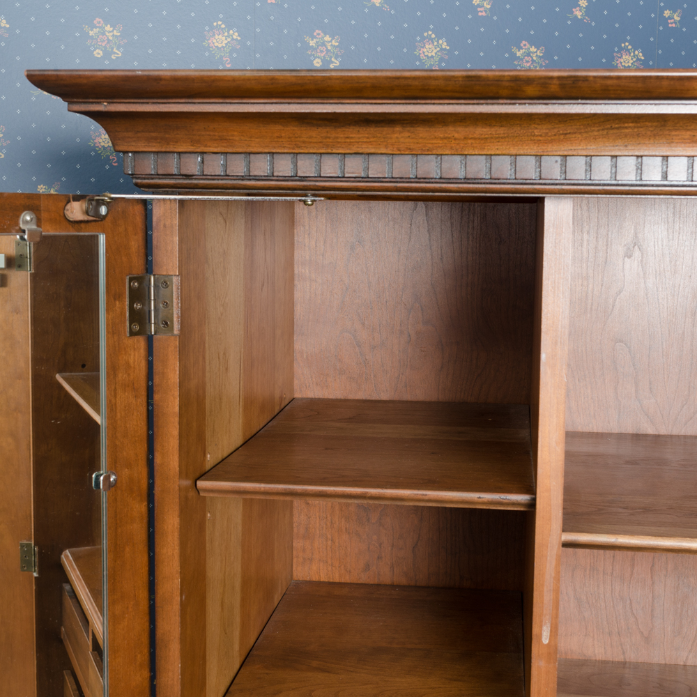 Vintage Chippendale Style Cherry Armoire by Pennsylvania House