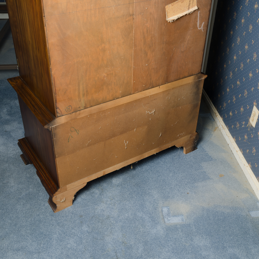 Vintage Chippendale Style Cherry Armoire by Pennsylvania House