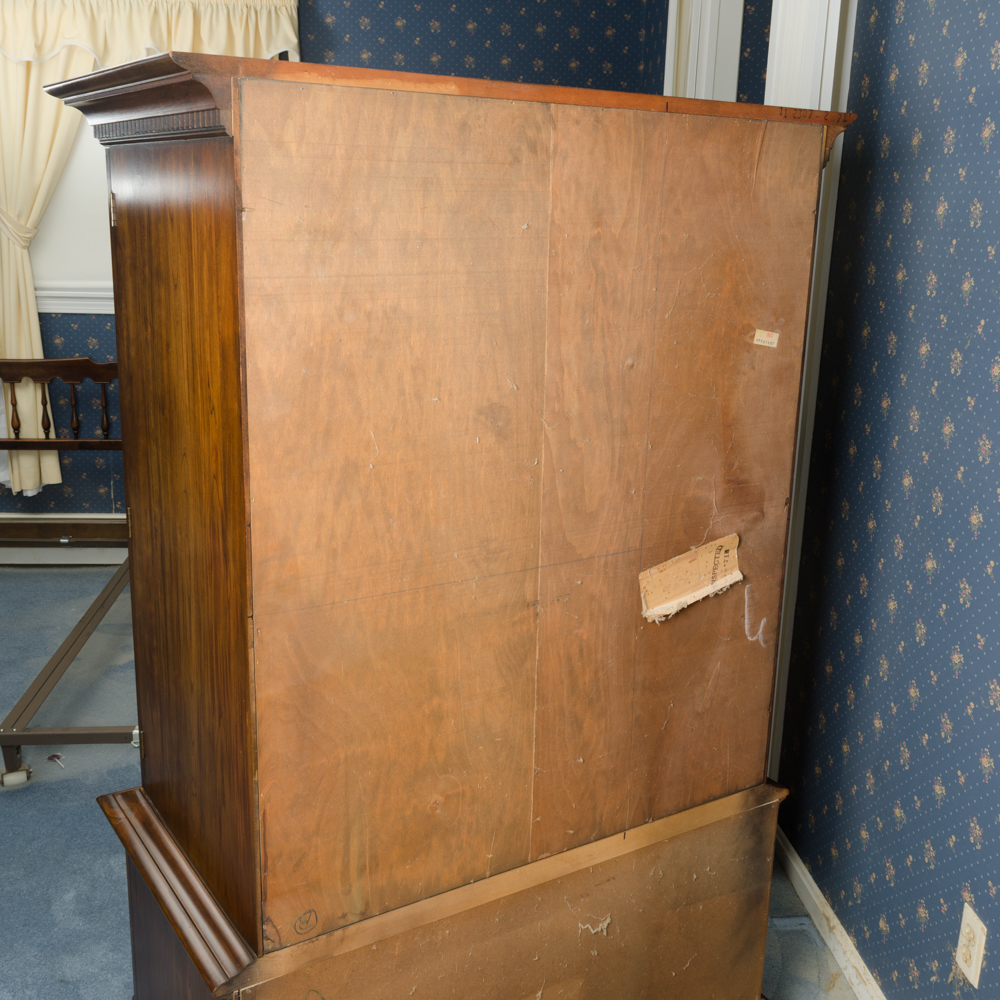 Vintage Chippendale Style Cherry Armoire by Pennsylvania House