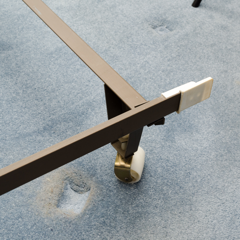 Colonial Style King-Size Maple Headboard and Metal Frame